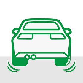 タイヤ片減り画像