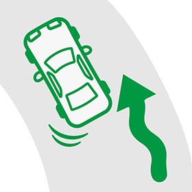 フラフラする車画像