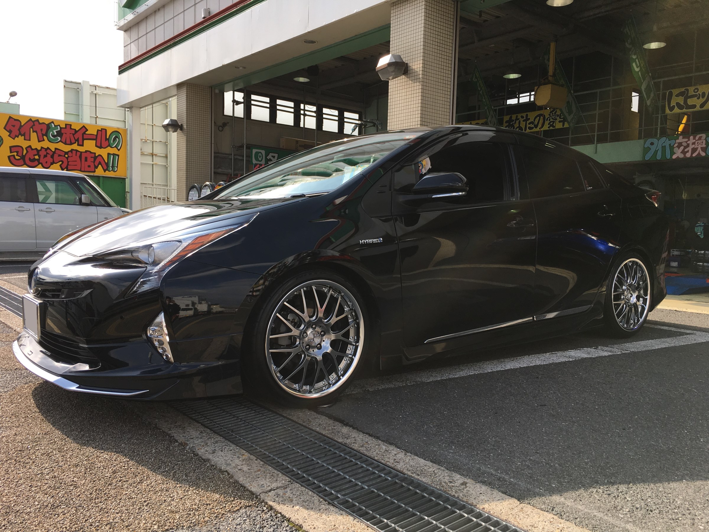 50プリウスローダウン＆ホイール取付 | トヨタ プリウス ホイール