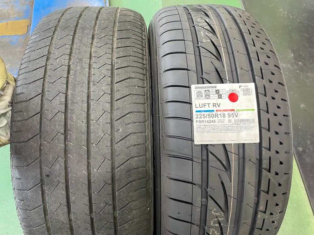BS LUFT RV 225/50R18 19年製 3本 21年製 1本 楽天市場】225/50R18 ルフト RV LUFT ブリヂストン ミニバン