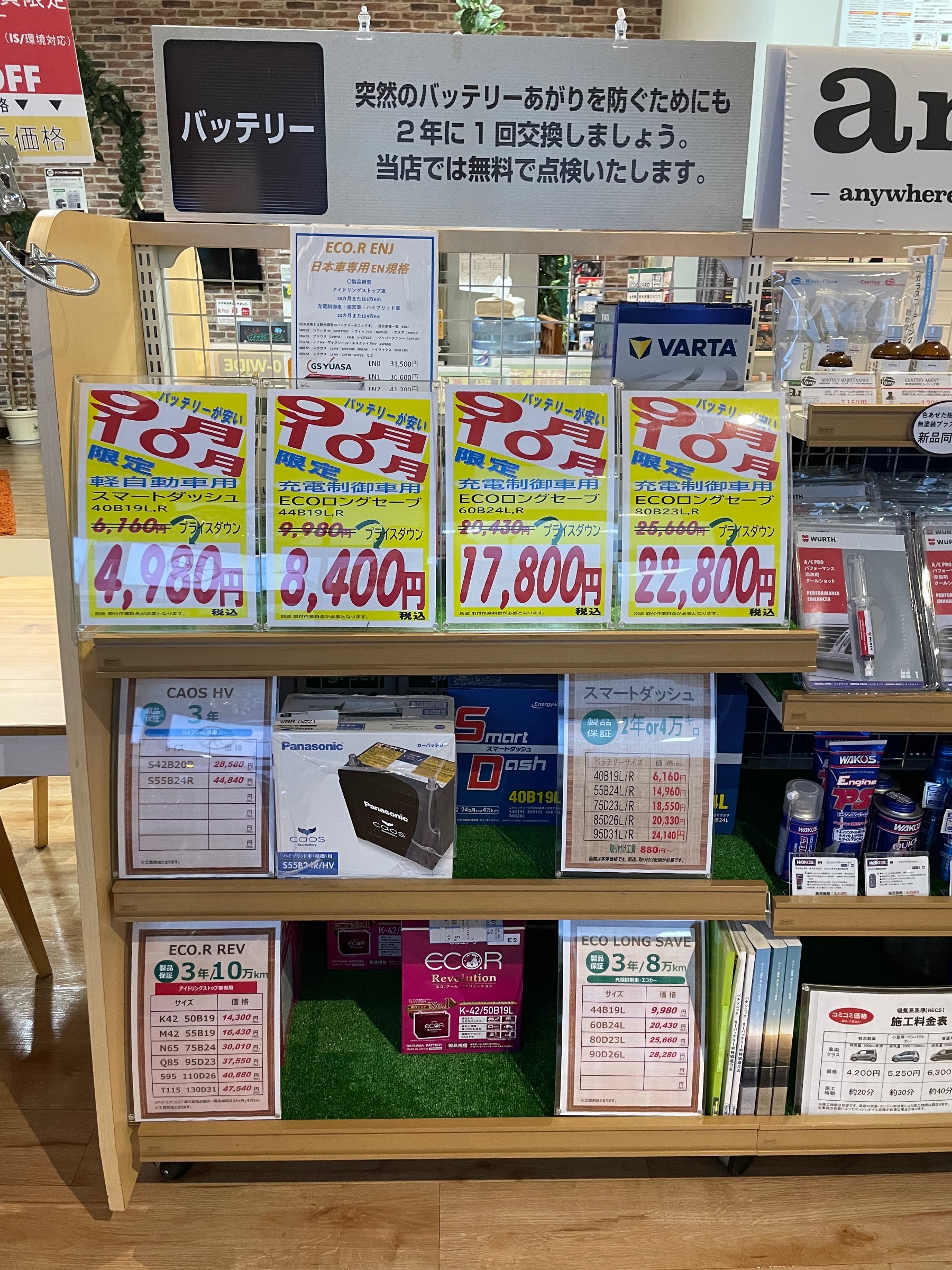 バッテリー