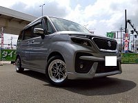 s_s_s2000専用 ソリオホイール　③ スズキ ソリオバンディッドに「WORK エクイップ03」の取付です