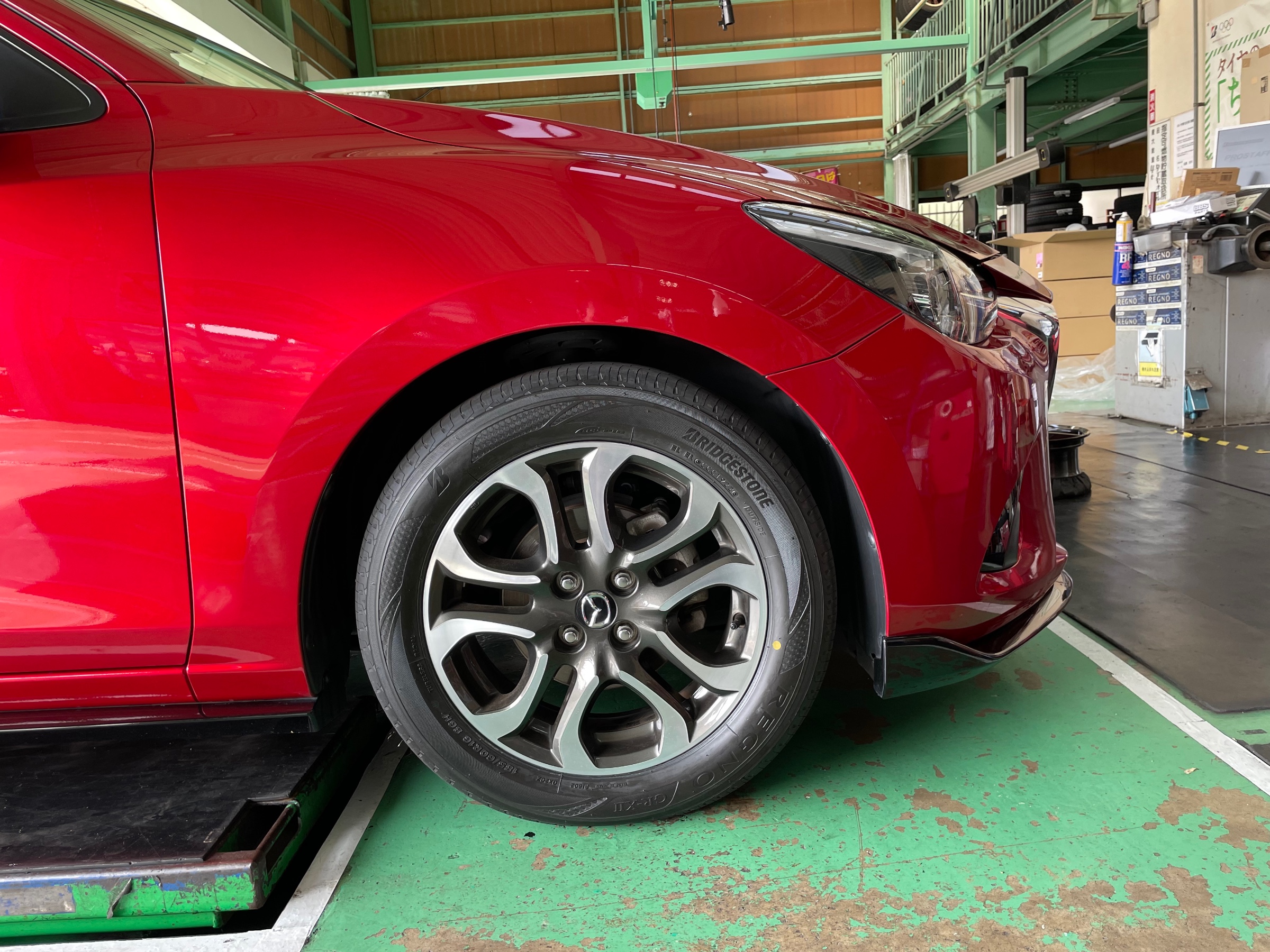 決まりました）?新春値下げ！MAZDA デミオ純正ホイール タイヤ付き4本 