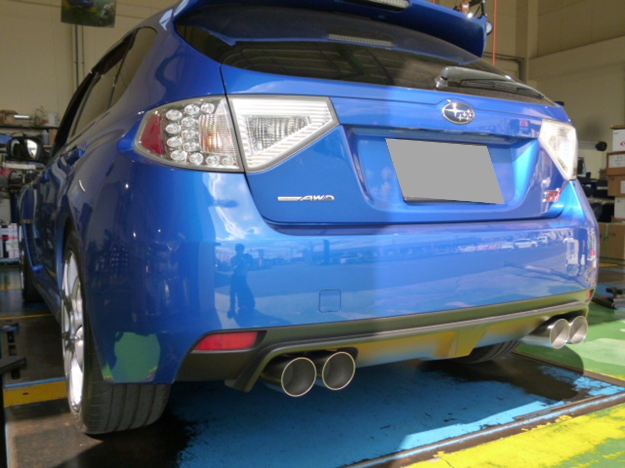 純正スタイルを崩さずに☆インプレッサWRX・STI（GRB）マフラー取付