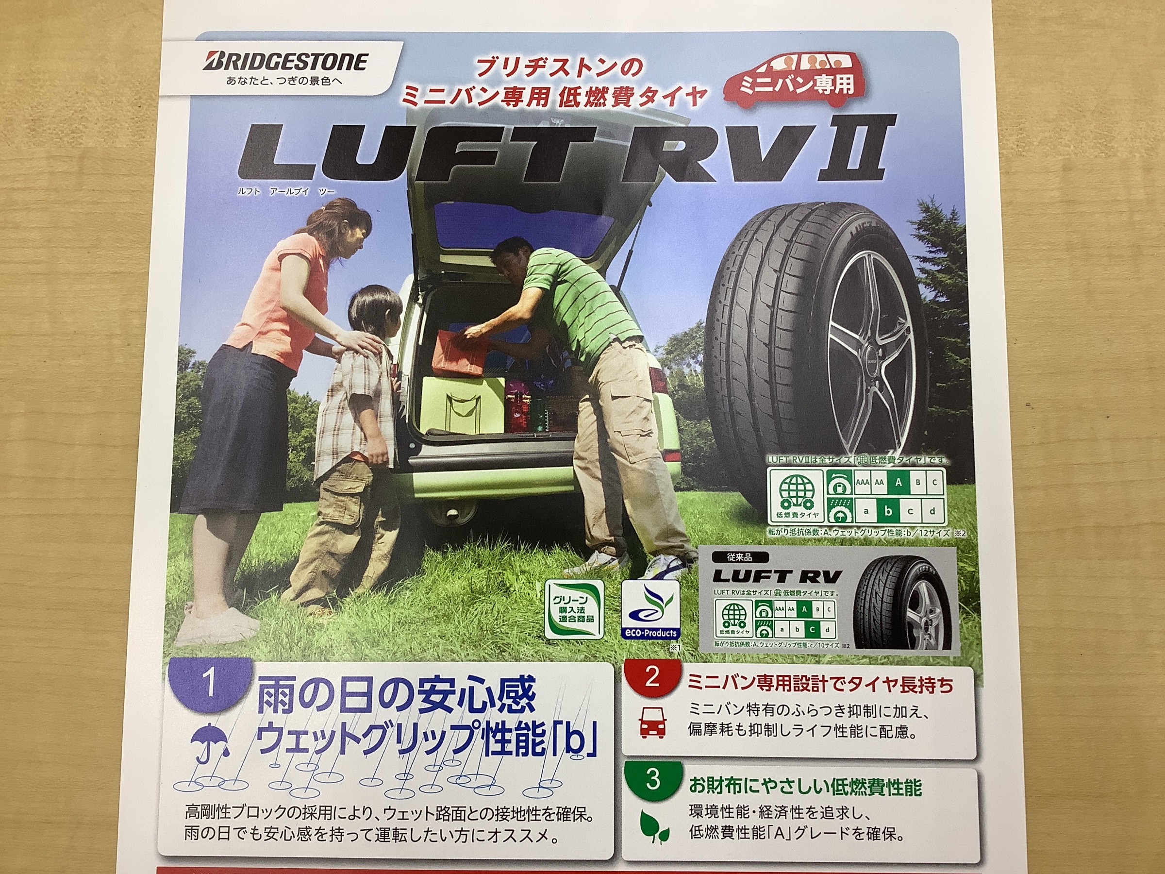 ブリヂストン　ルフト　RVⅡ