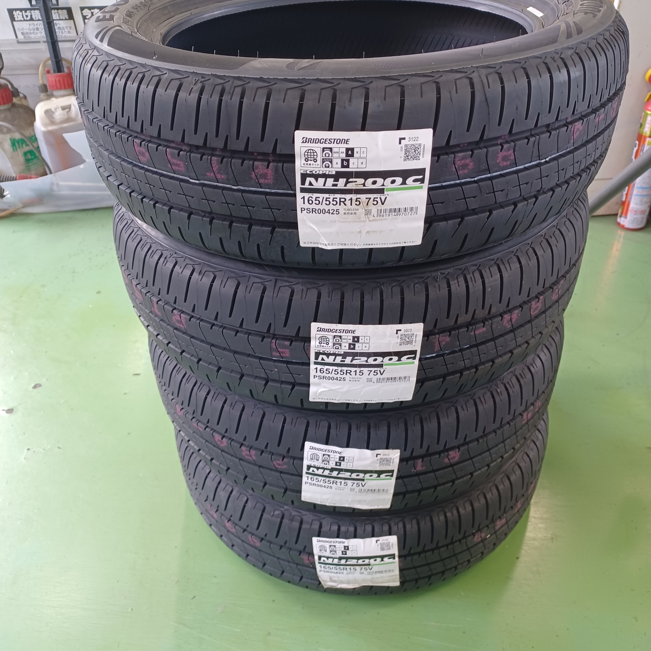 165/55R15 ブリヂストン·エコピア4本交換、ホンダNシリーズ | ホンダ N