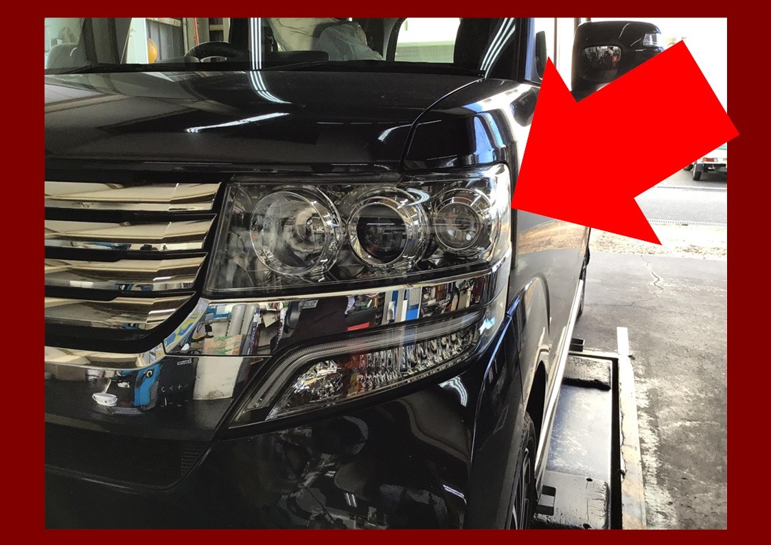 ホンダ　N-BOX　ヘッドライトコーティング！