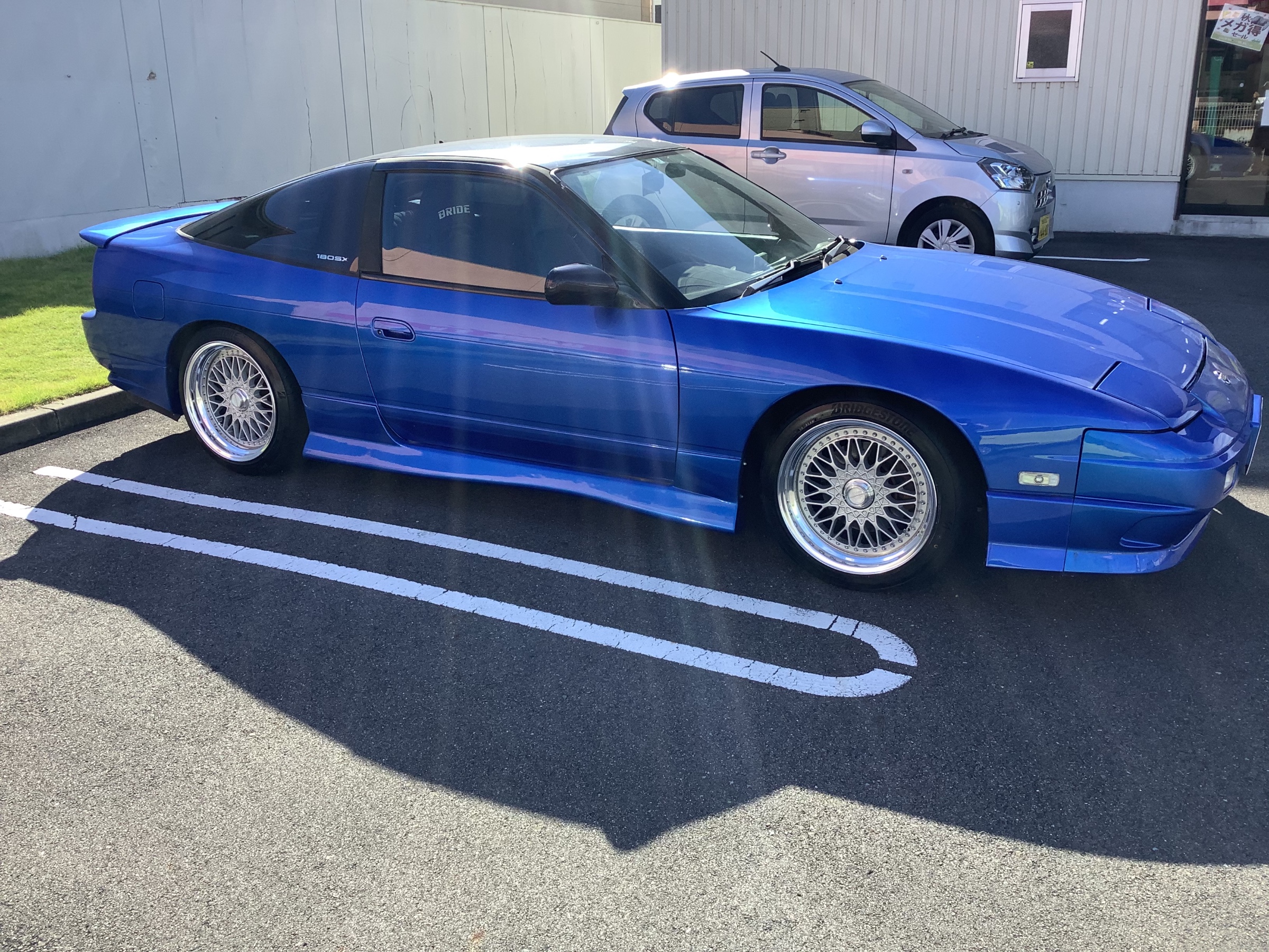 ☆NISSAN 180SX タイヤ・ホイール交換&オイル交換&アライメント
