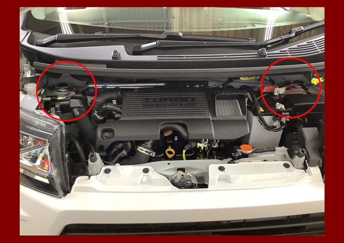 ダイハツ　ムーヴ　その3　ストラットタワーバー　取付