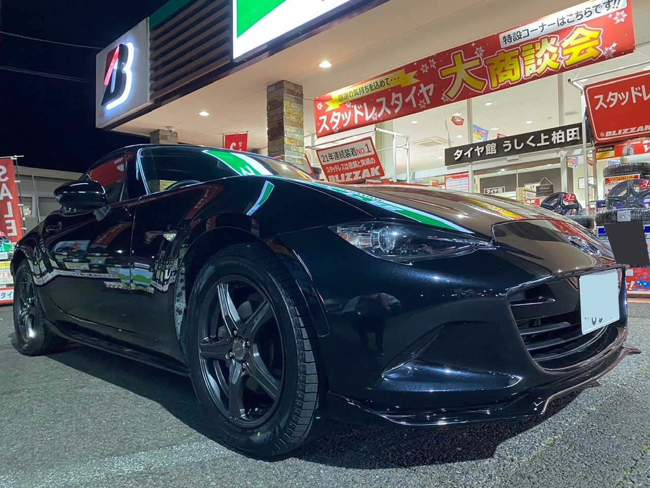 マツダ・ロードスター・ND】スタッドレスホイールセットを取り付けまし