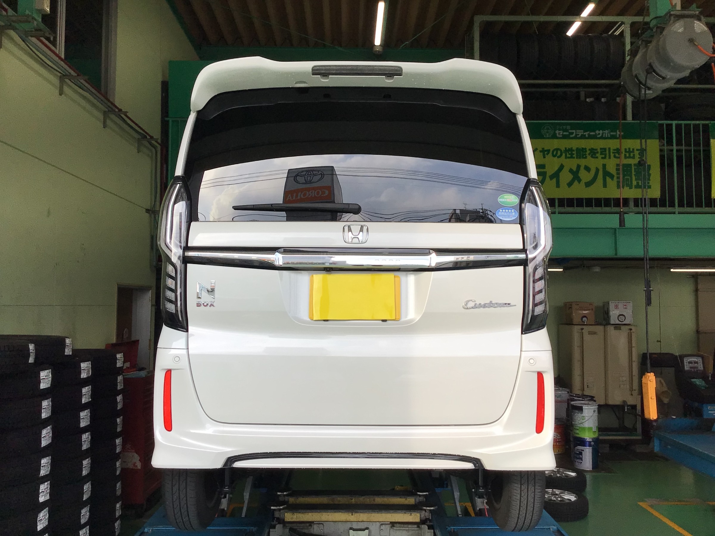 ホンダ N-BOXカスタム スタッドレスタイヤ取付｜グーネットピット