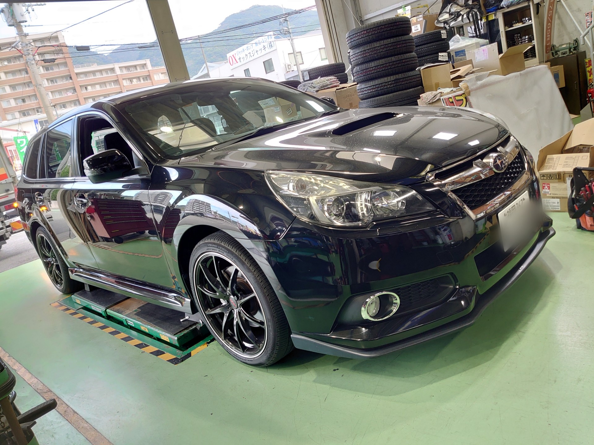 レガシィ BRG のサスペンション を HKS HIPER MAX S に交換しました