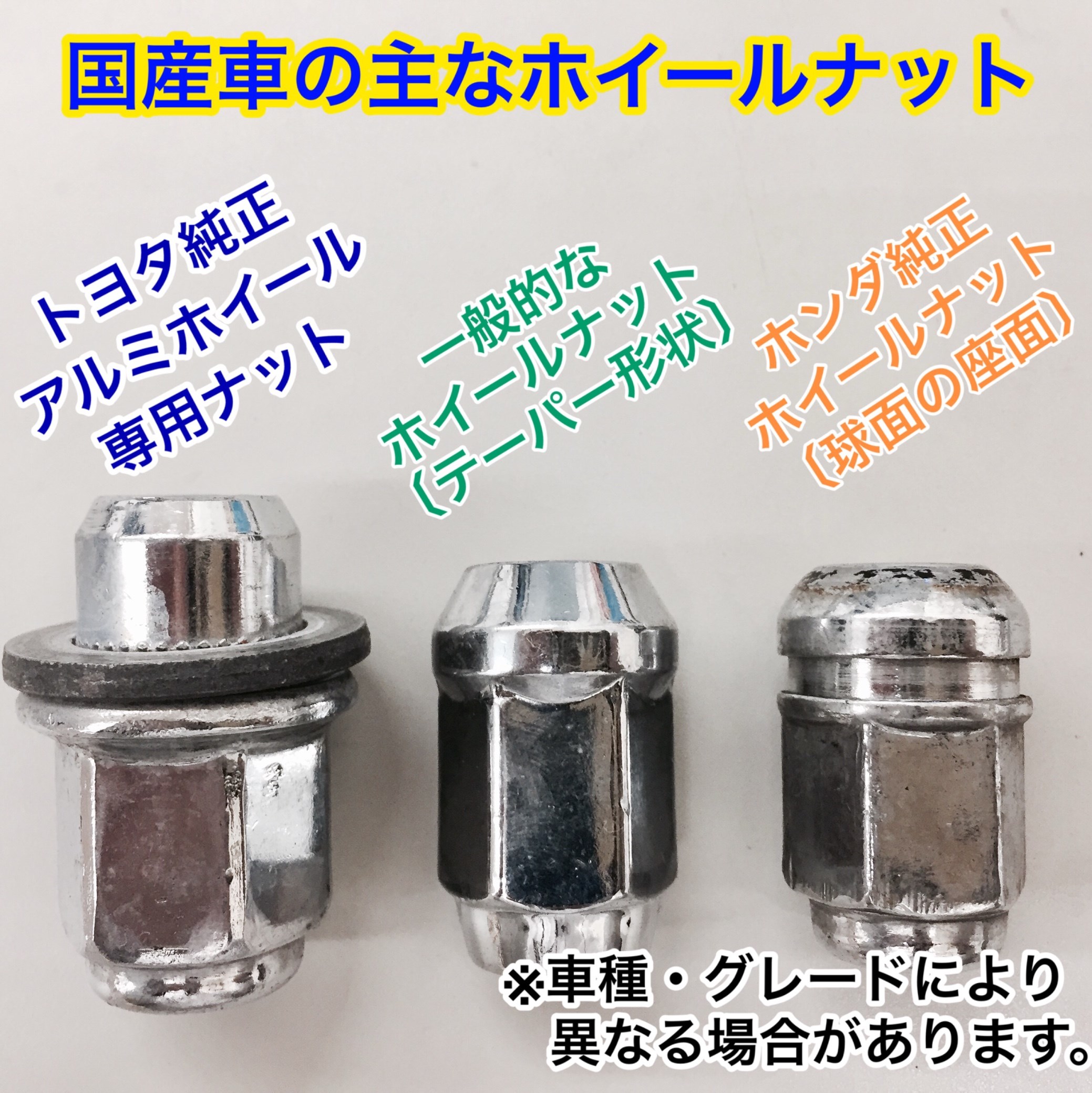 ホイールナット豆知識 スタッフ日記 タイヤ館 みどり 愛知県 三重県のタイヤ カー用品ショップ タイヤからはじまる トータルカーメンテナンス タイヤ館グループ