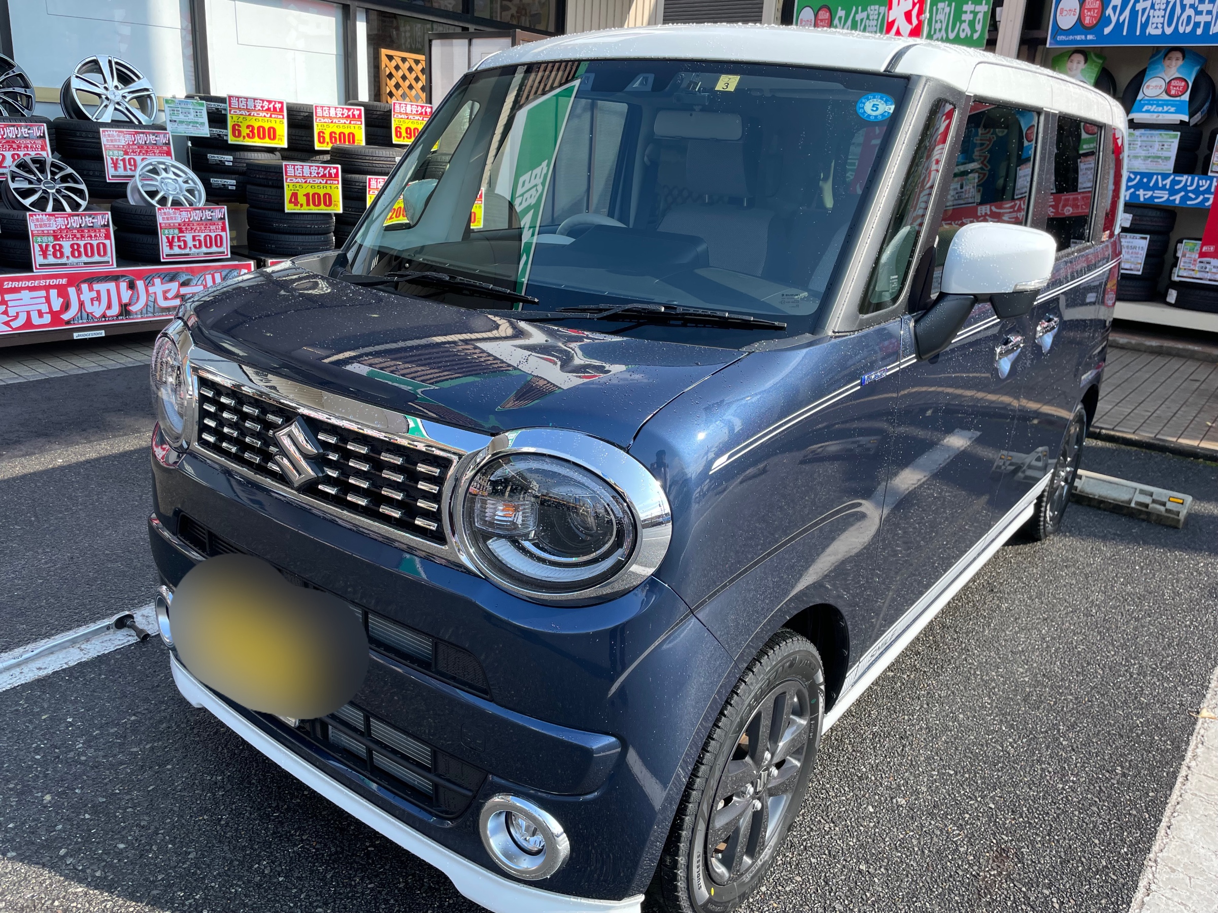 スズキ ワゴンR スマイル に スタッドレスタイヤ 装着しました
