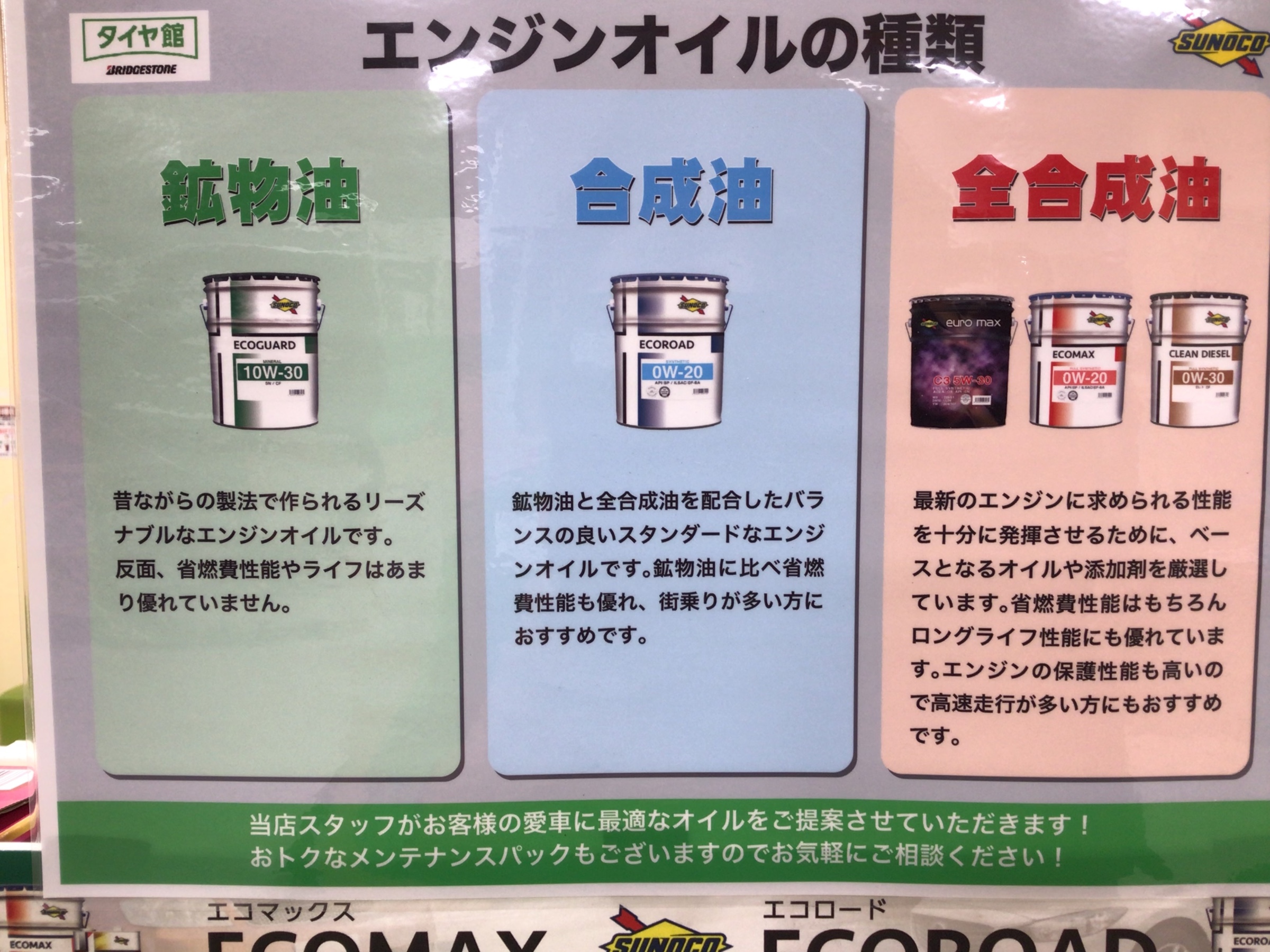 SUNOCO オイル　安い