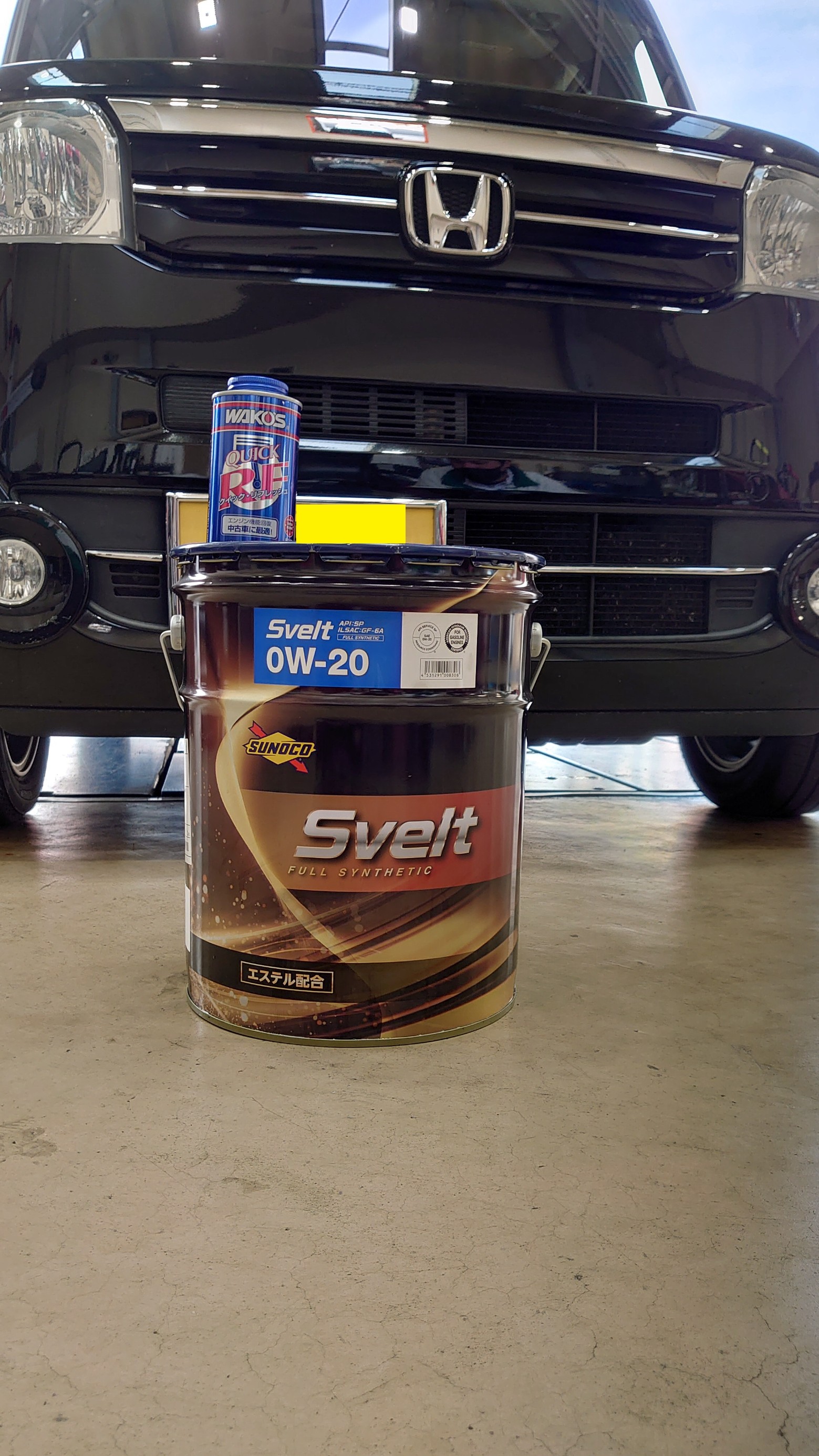 ホンダ N-BOX エンジンオイル交換 SUNOCO（スノコ）Svelt