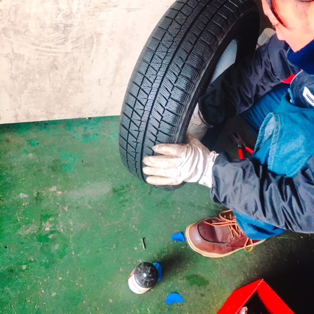 ピットにて撮影