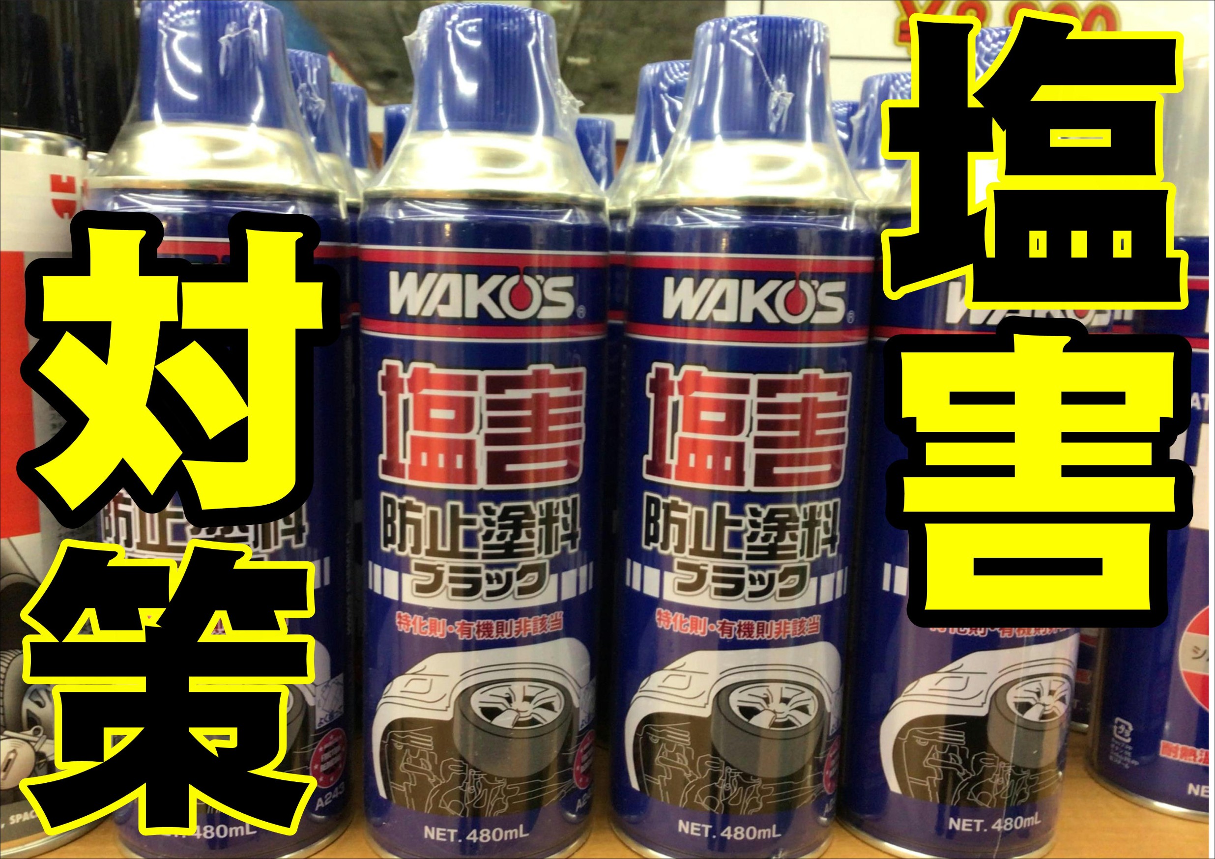 ワコーズ　塩害防止塗料480ml（クリア）3本セット ワコーズ 塩害防止塗料480ml（クリア）3本セット ワコーズ塩害