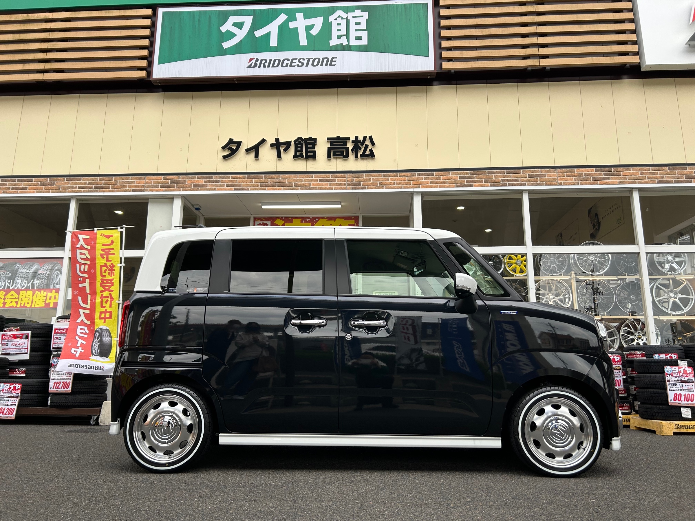 ワゴンRスマイル アルミホイール取付♪ | スズキ ワゴンR ホイール