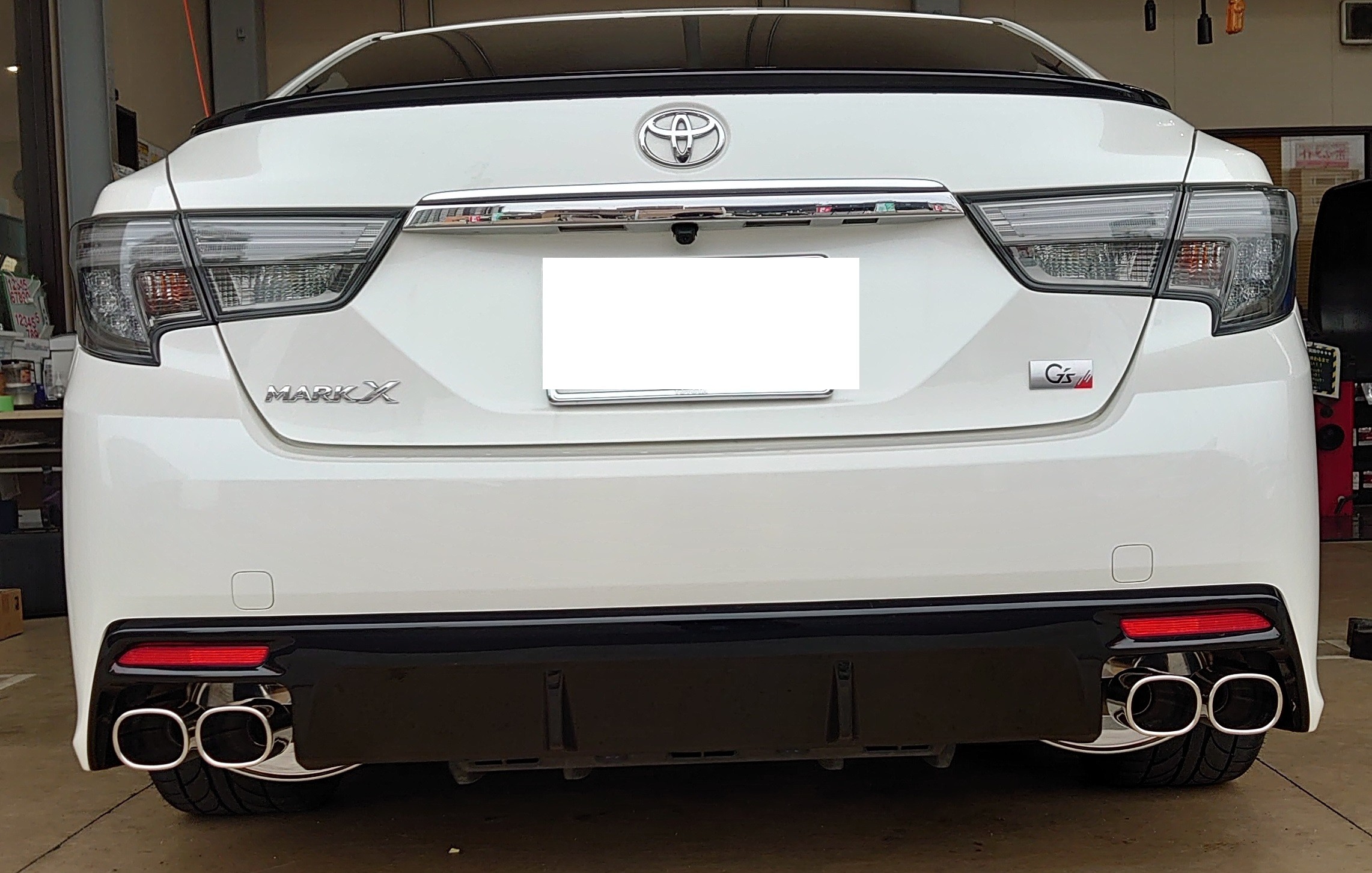トヨタ マークX Gs マフラー取付 フジツボ オーソライズド AR