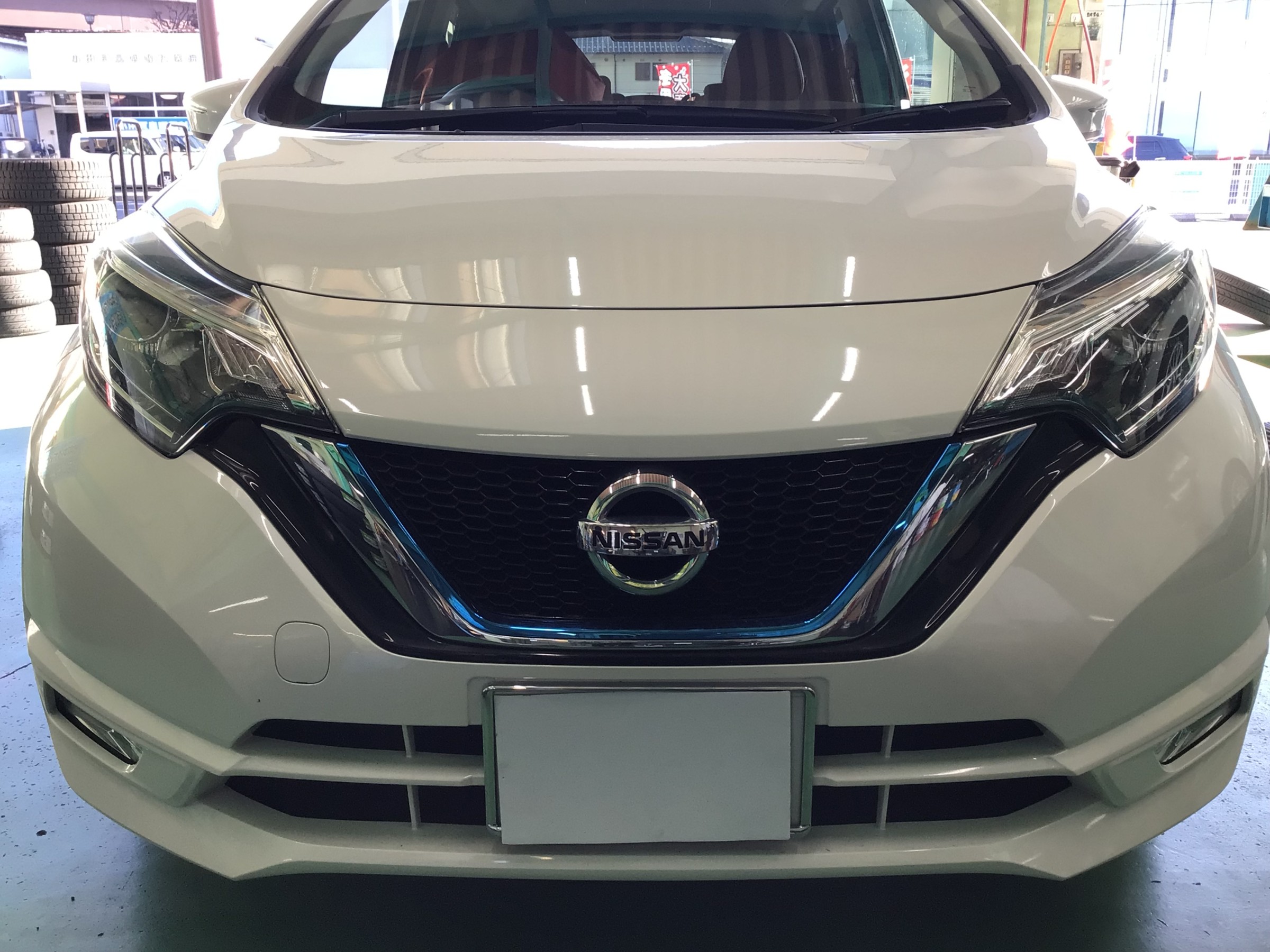 日産　ノート　e-POWERスタッドレスタイヤ交換　タイヤ館廿日市