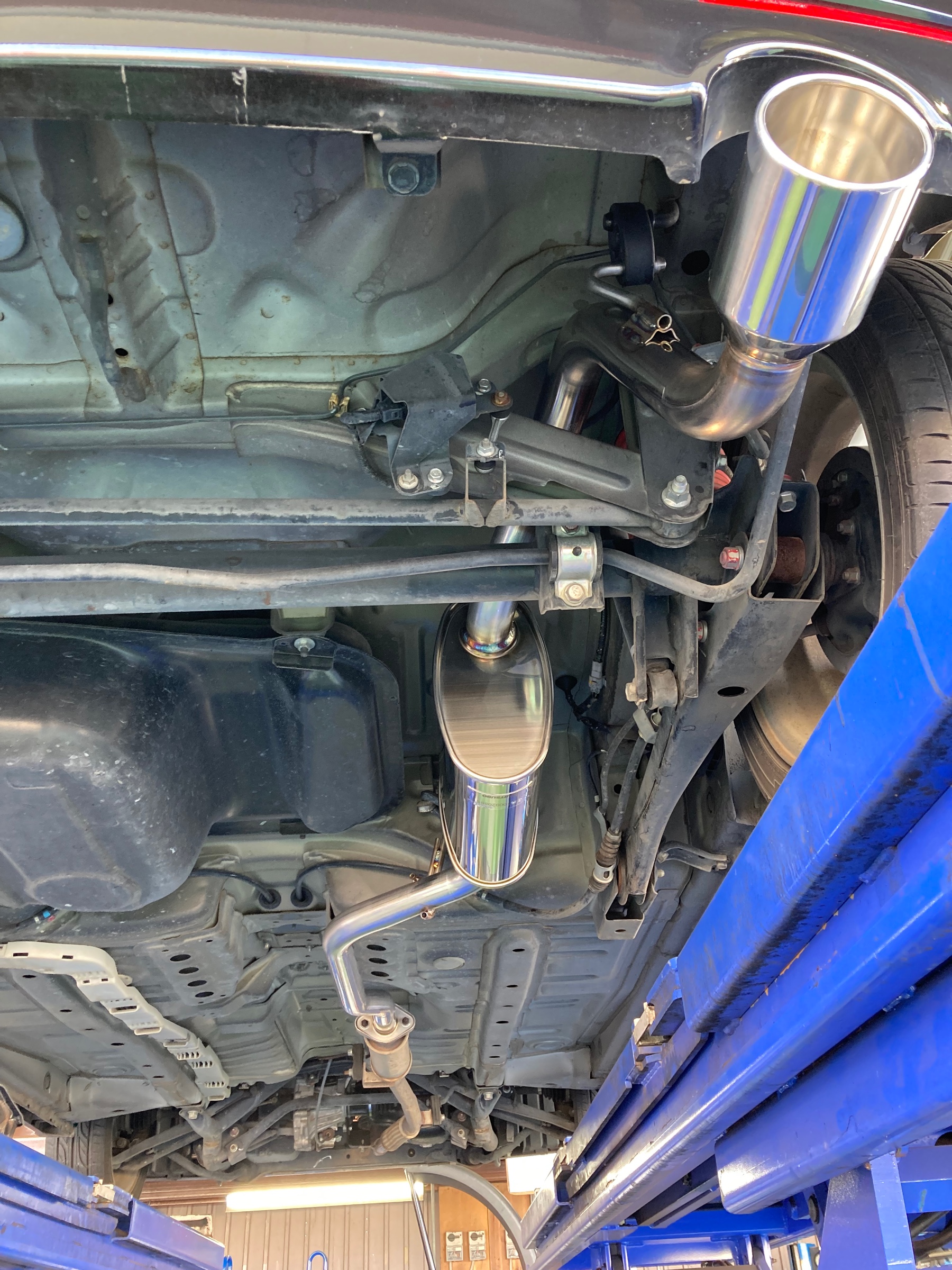 日産・オッティ・H92W】フジツボ・スポーツマフラーに交換しました