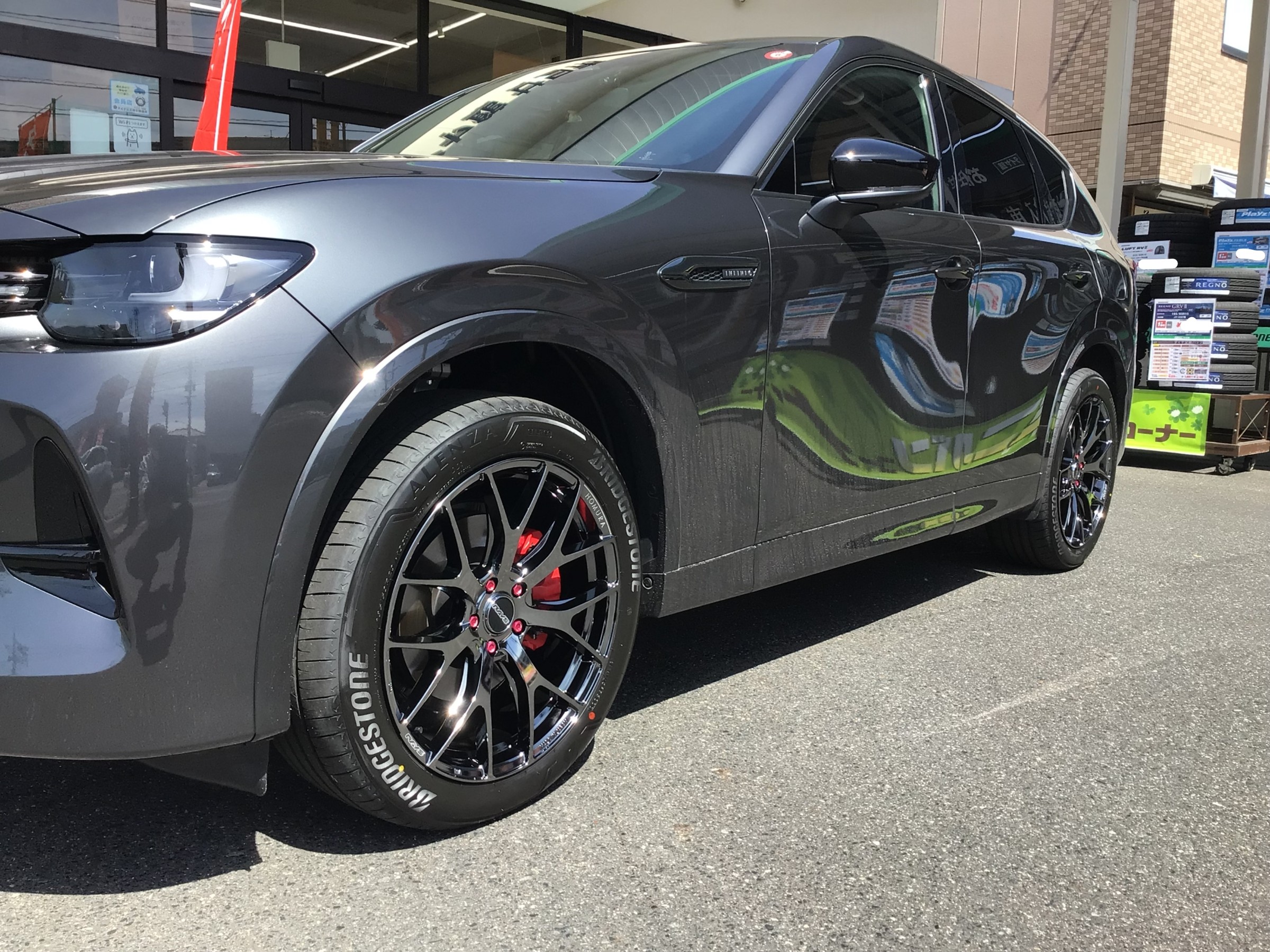 マツダ　CX-60　レイズ　ホムラ　２&times;７FTへ交換　タイヤ館廿日市