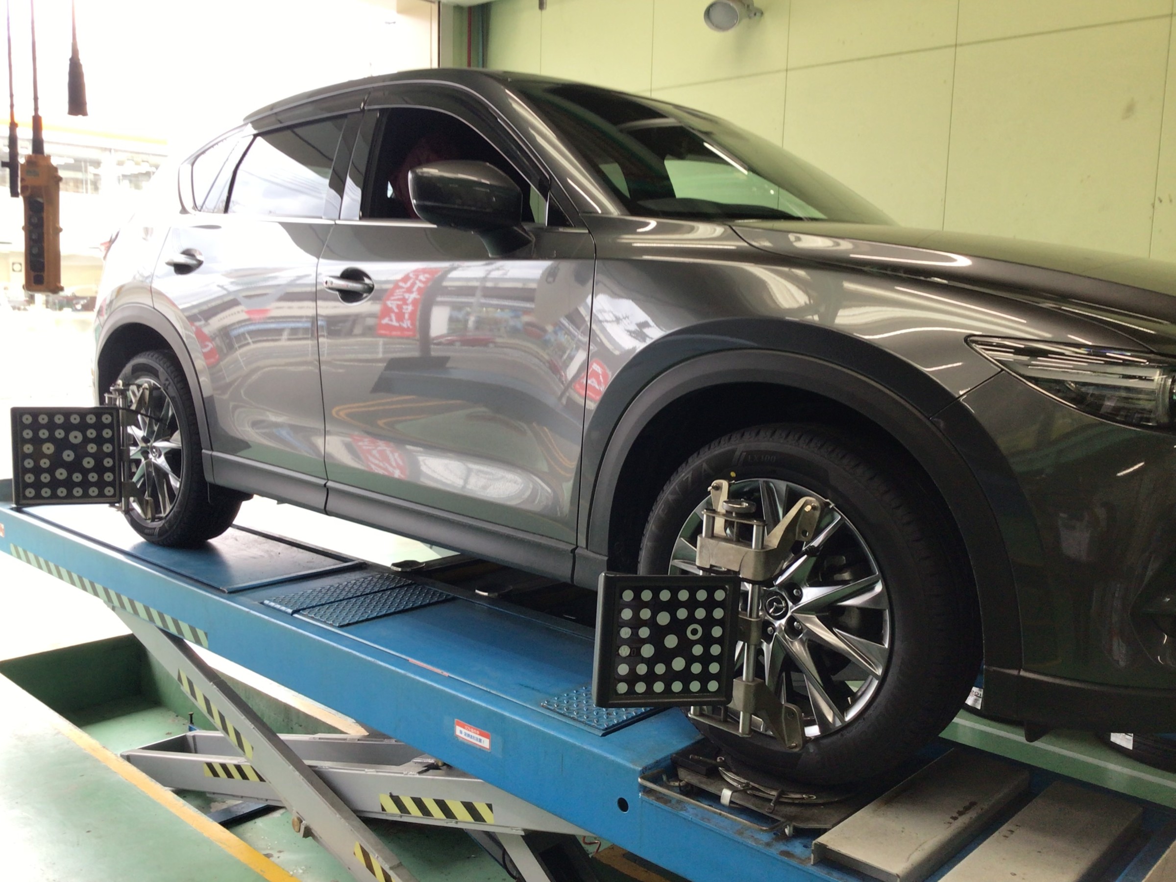 マツダ　CX-5　夏タイヤ　アレンザLX100へ交換&アライメント調整　タイヤ館廿日市