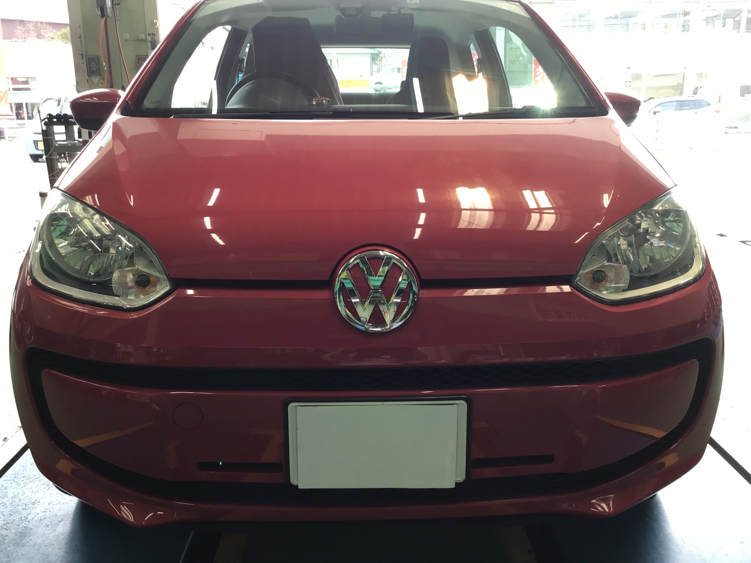 VW　up! 夏タイヤ　ニューノへ交換　タイヤ館廿日市
