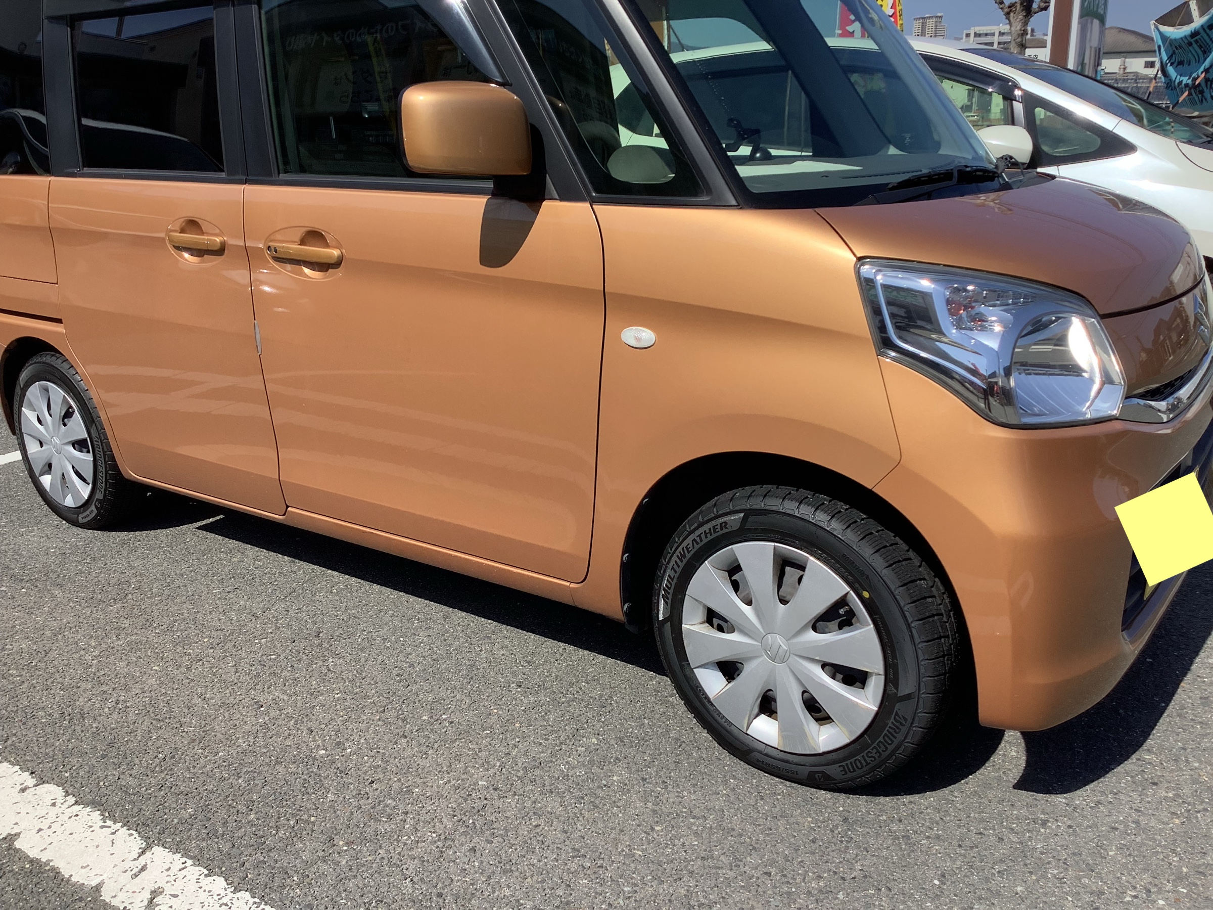 オールシーズンタイヤもございます♪【スペーシア タイヤ交換 ハブ防錆