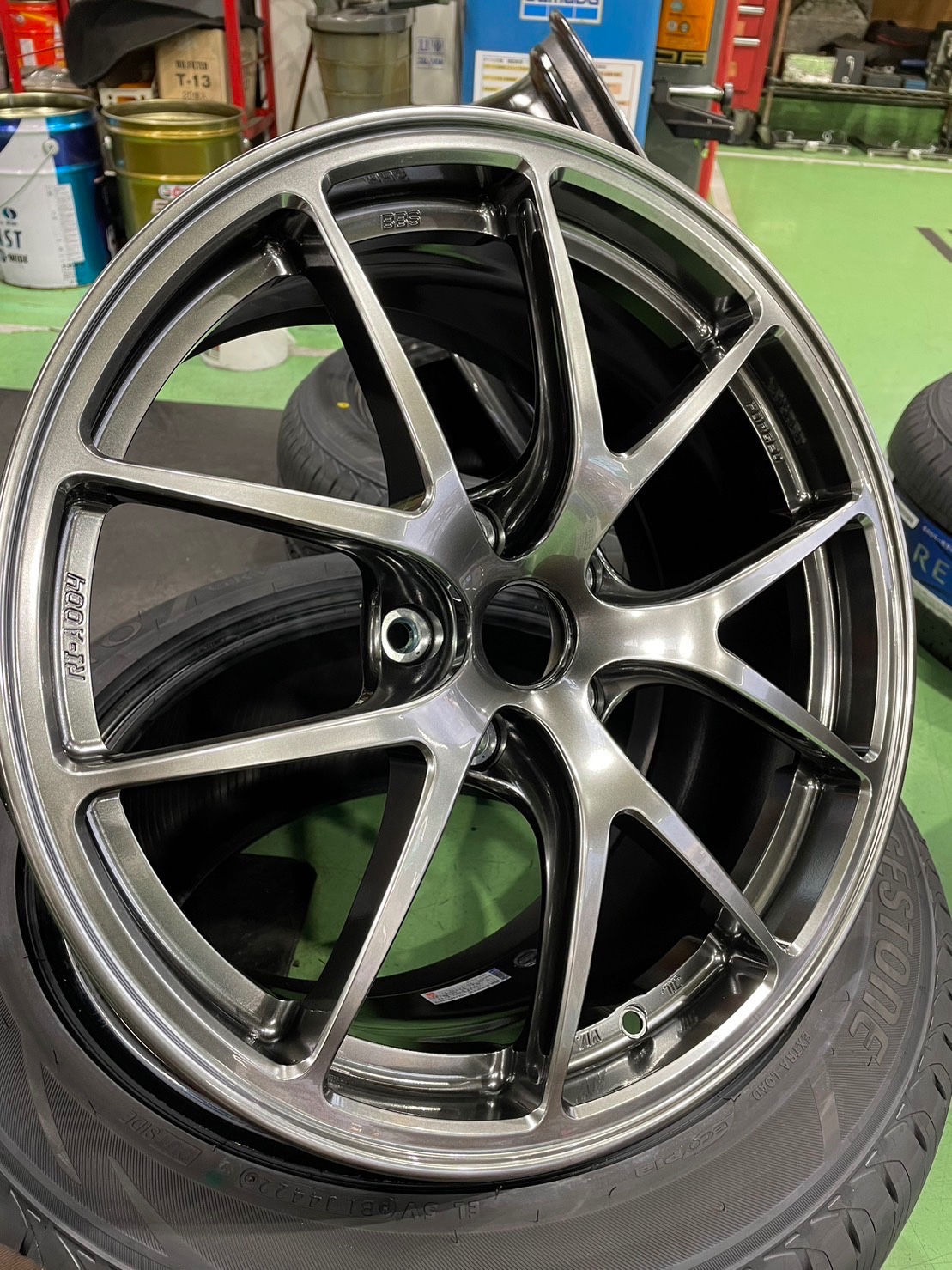 BBS RI-A 18インチ ホイールセット 5スポークデザイン タイヤ