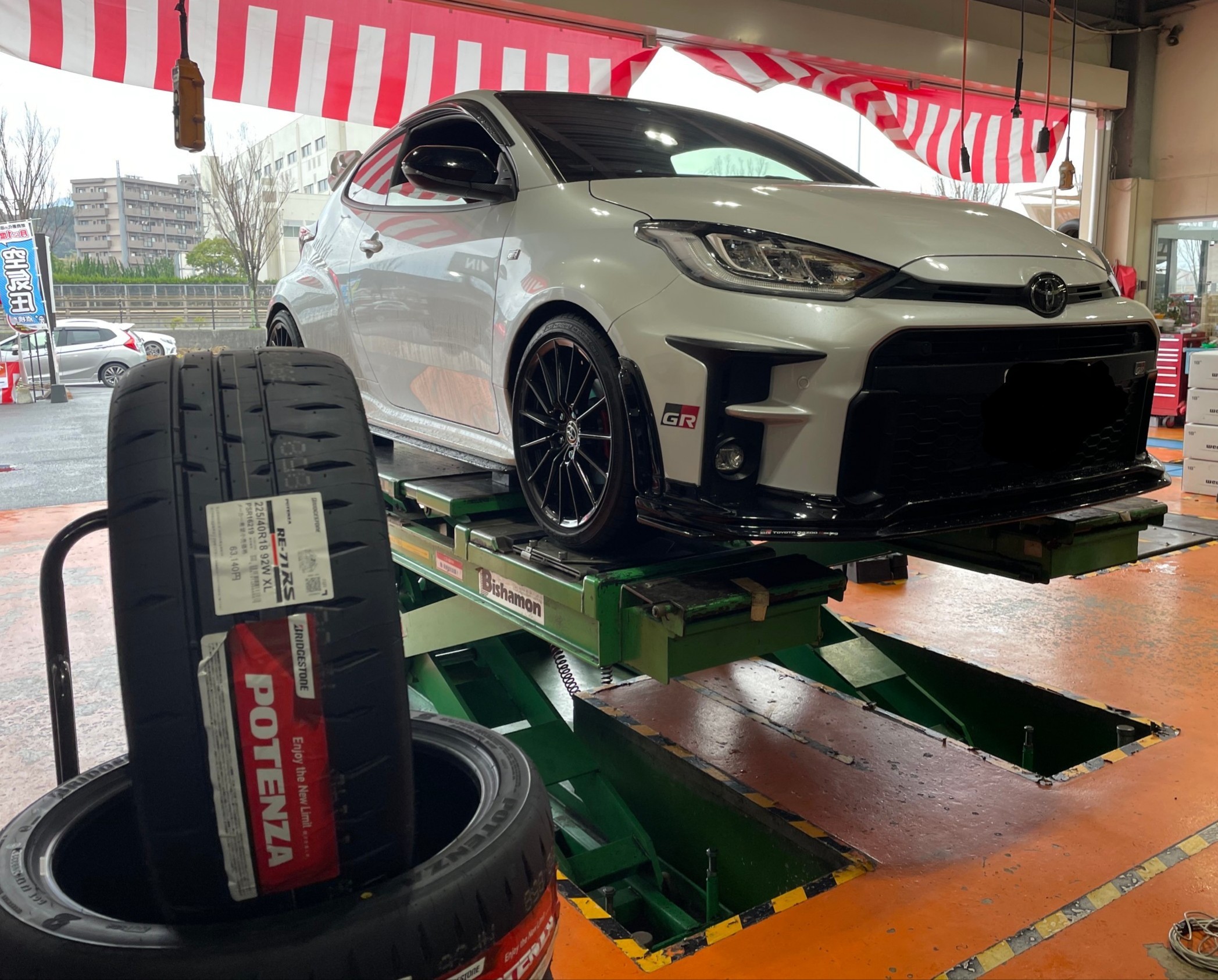 トヨタ GRヤリス ポテンザ RE-71RS お取り付け | 店舗おススメ