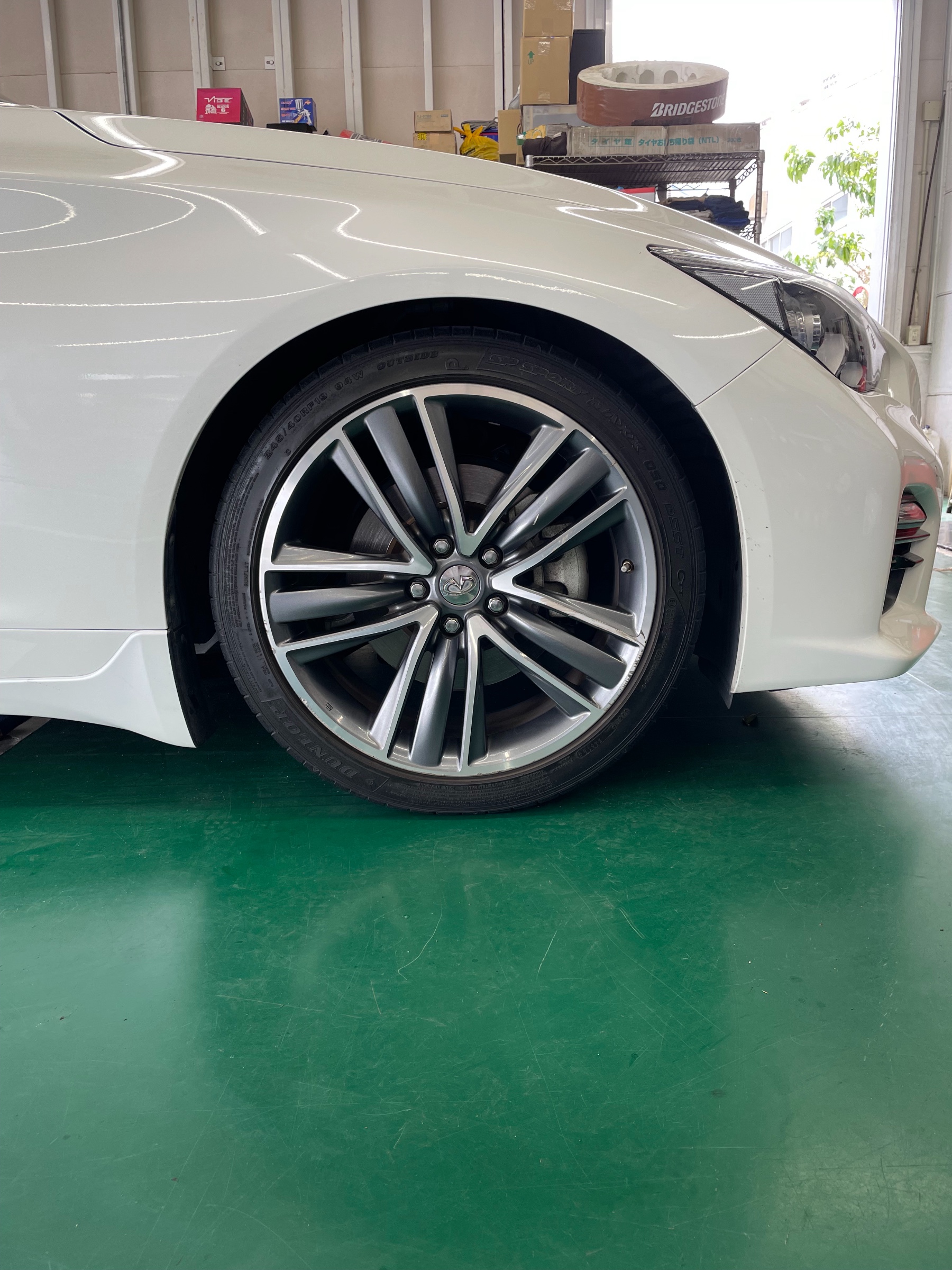 W*a様 V37スカイライン　車高調 スカイライン（YV37） TEIN 車高調 FLEX-Z 取付 | 店舗おススメ