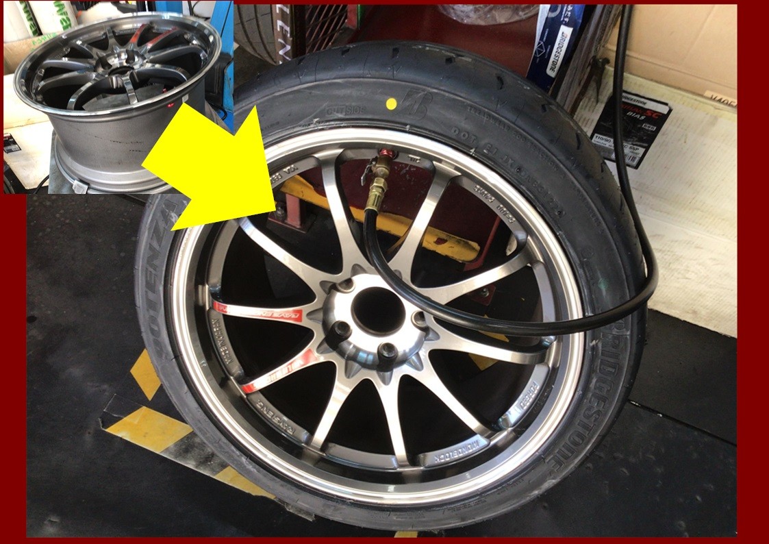 スバル　インプレッサ　タイヤ交換　ポテンザRE-71RS　245/40R18