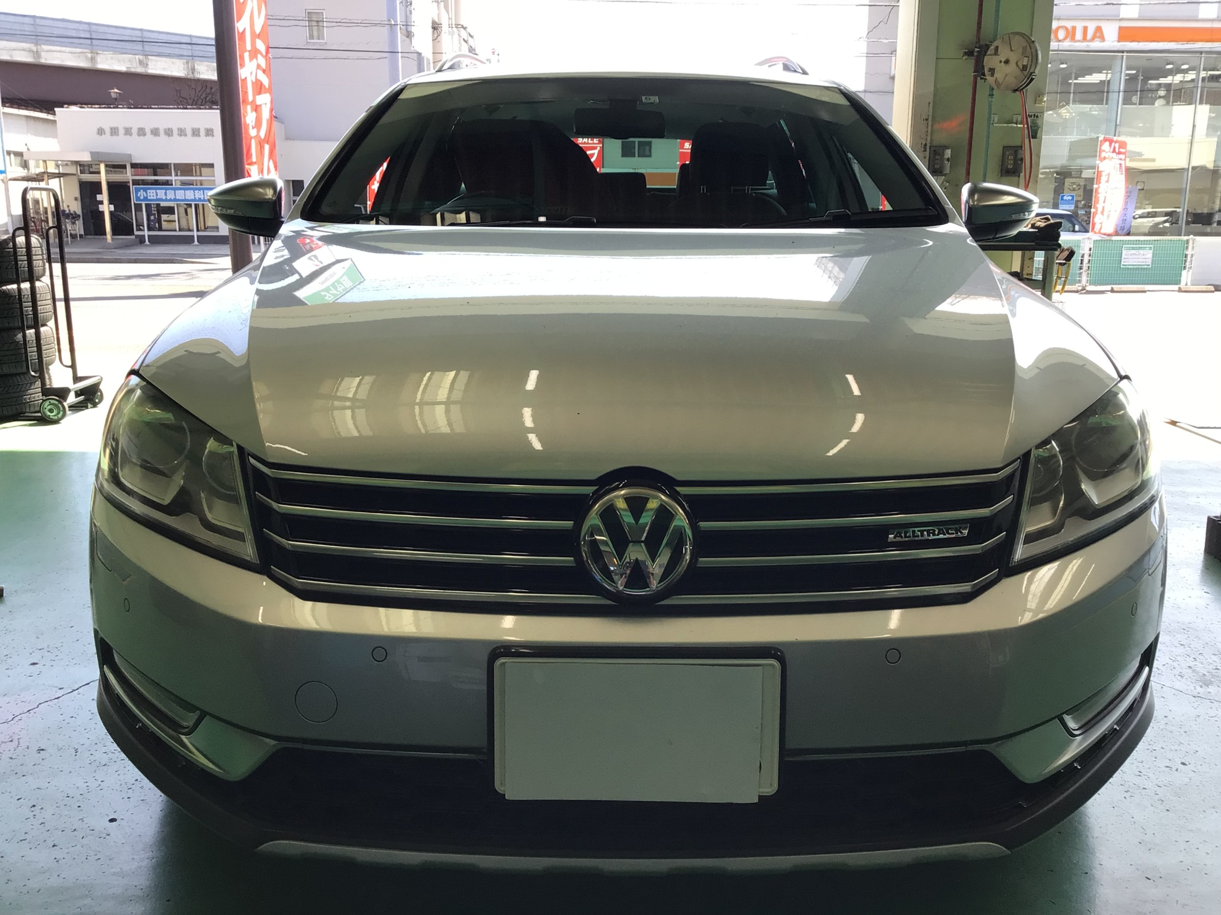 VW　パサート　オールバック　レグノGRVⅡ交換　タイヤ館廿日市