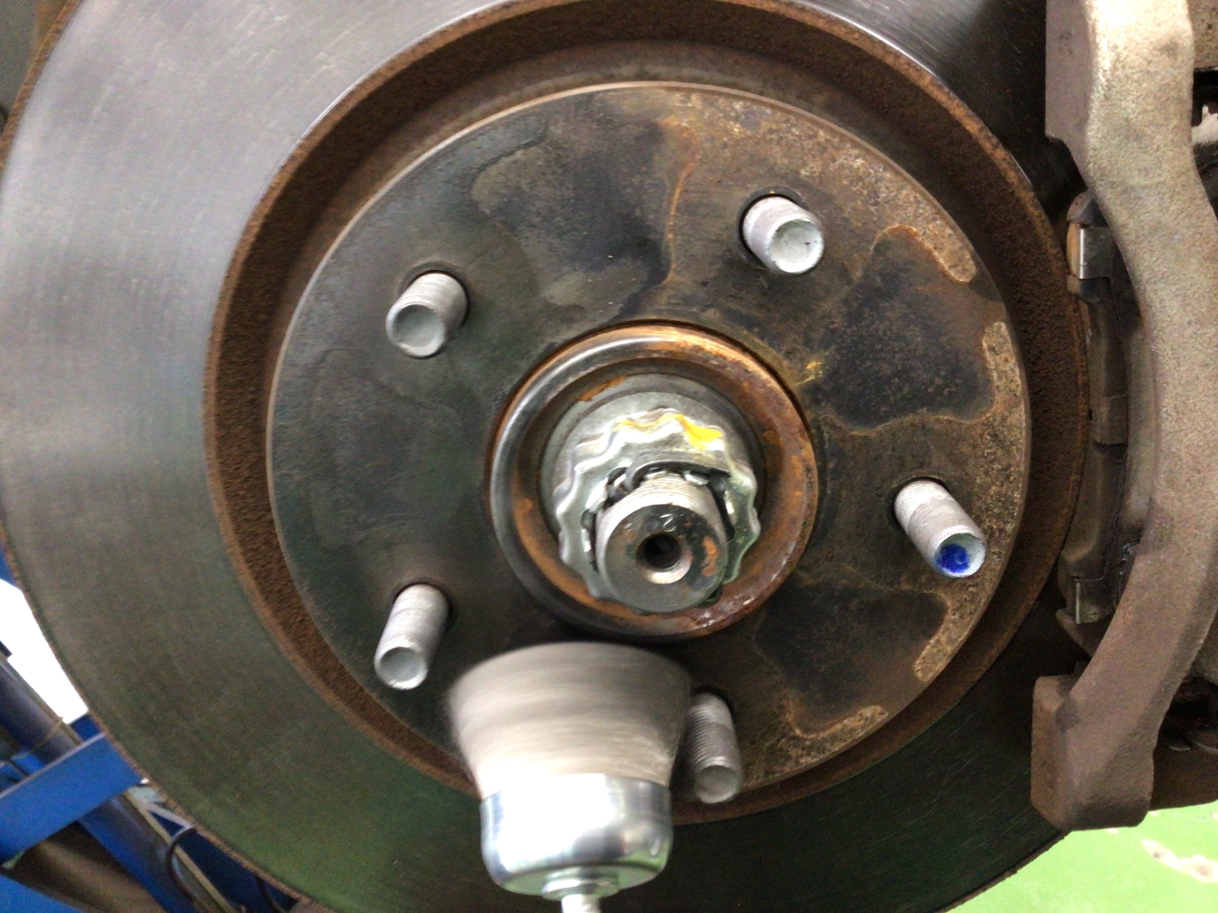 ハブ防錆の途中経過