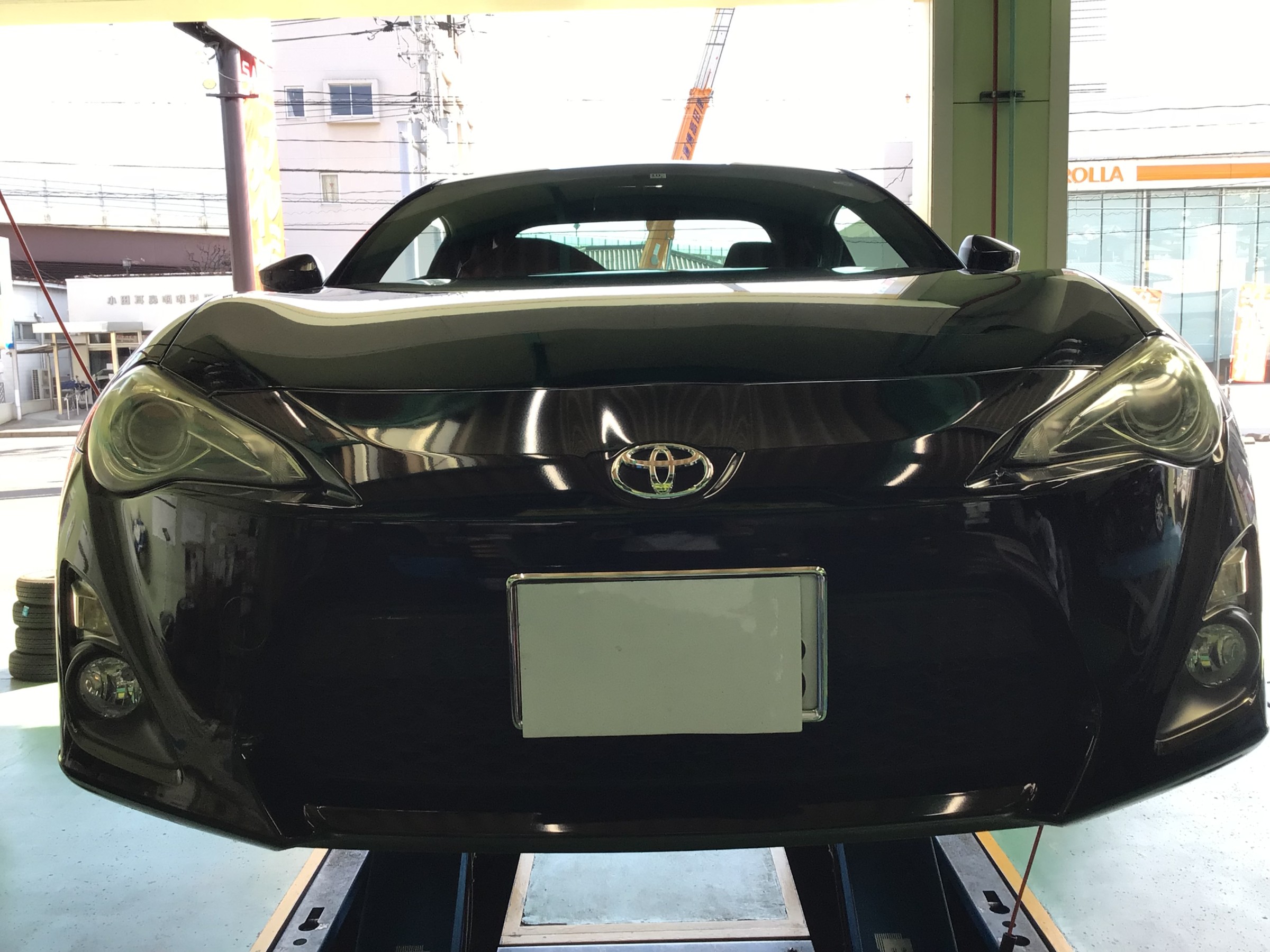 トヨタ　８６　ポテンザRE004アドレナリンタイヤ交換　タイヤ館廿日市