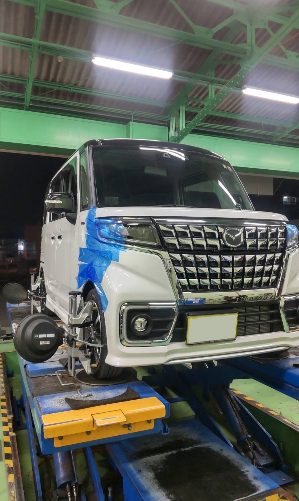 マツダ フレアワゴンカスタム MM53S にダウンサスを取付!! | マツダ