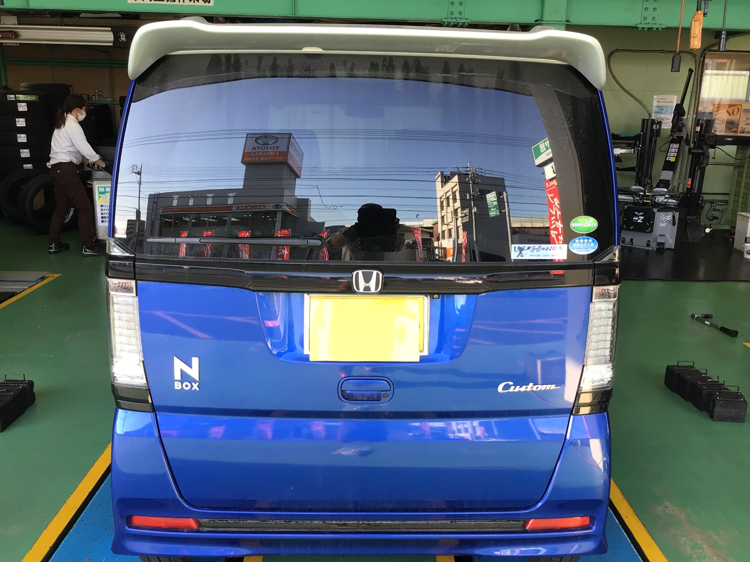 ホンダ　N-BOXカスタム　ニューノタイヤ交換タイヤ館廿日市