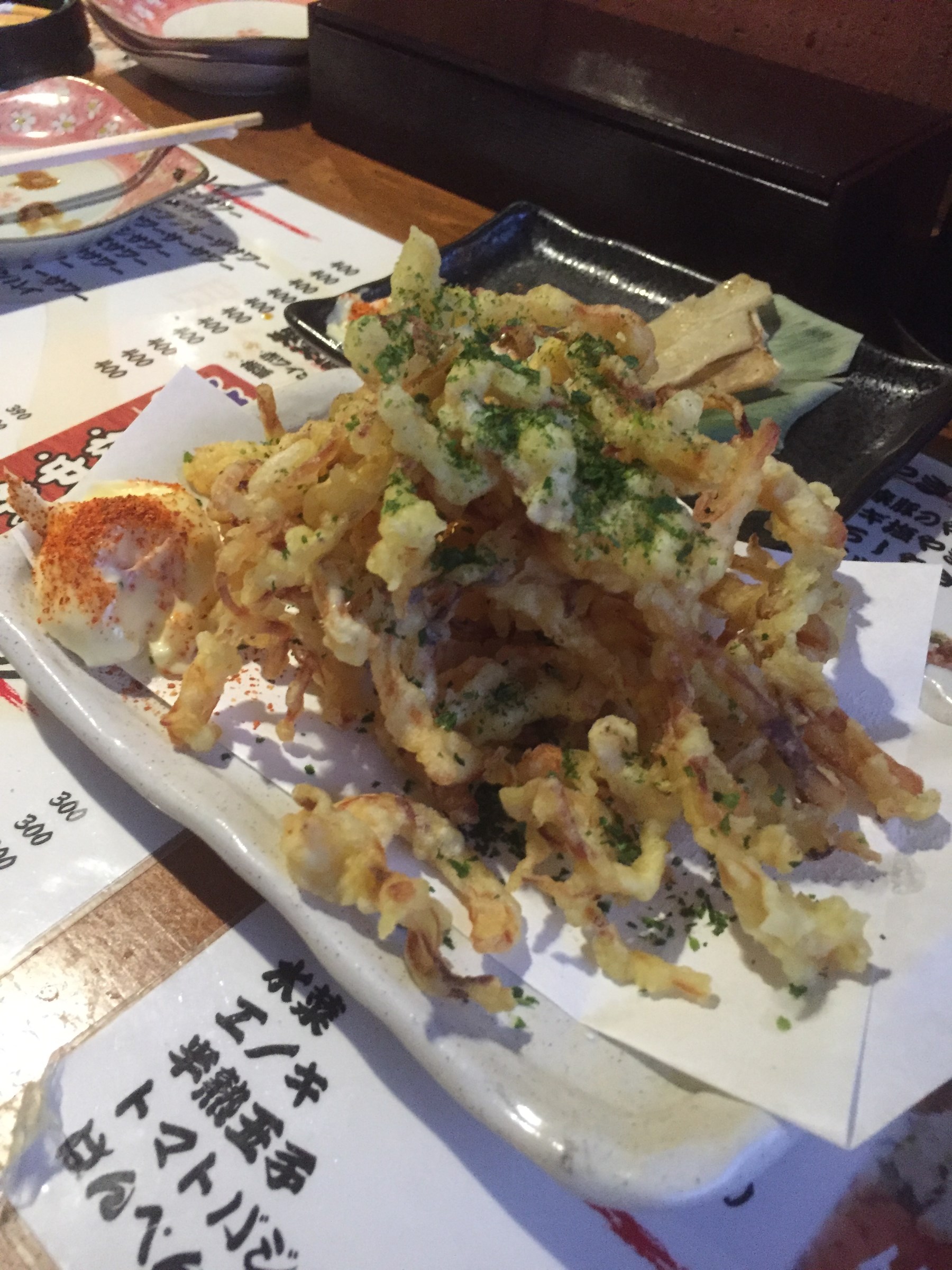 さきいかのてんぷらです