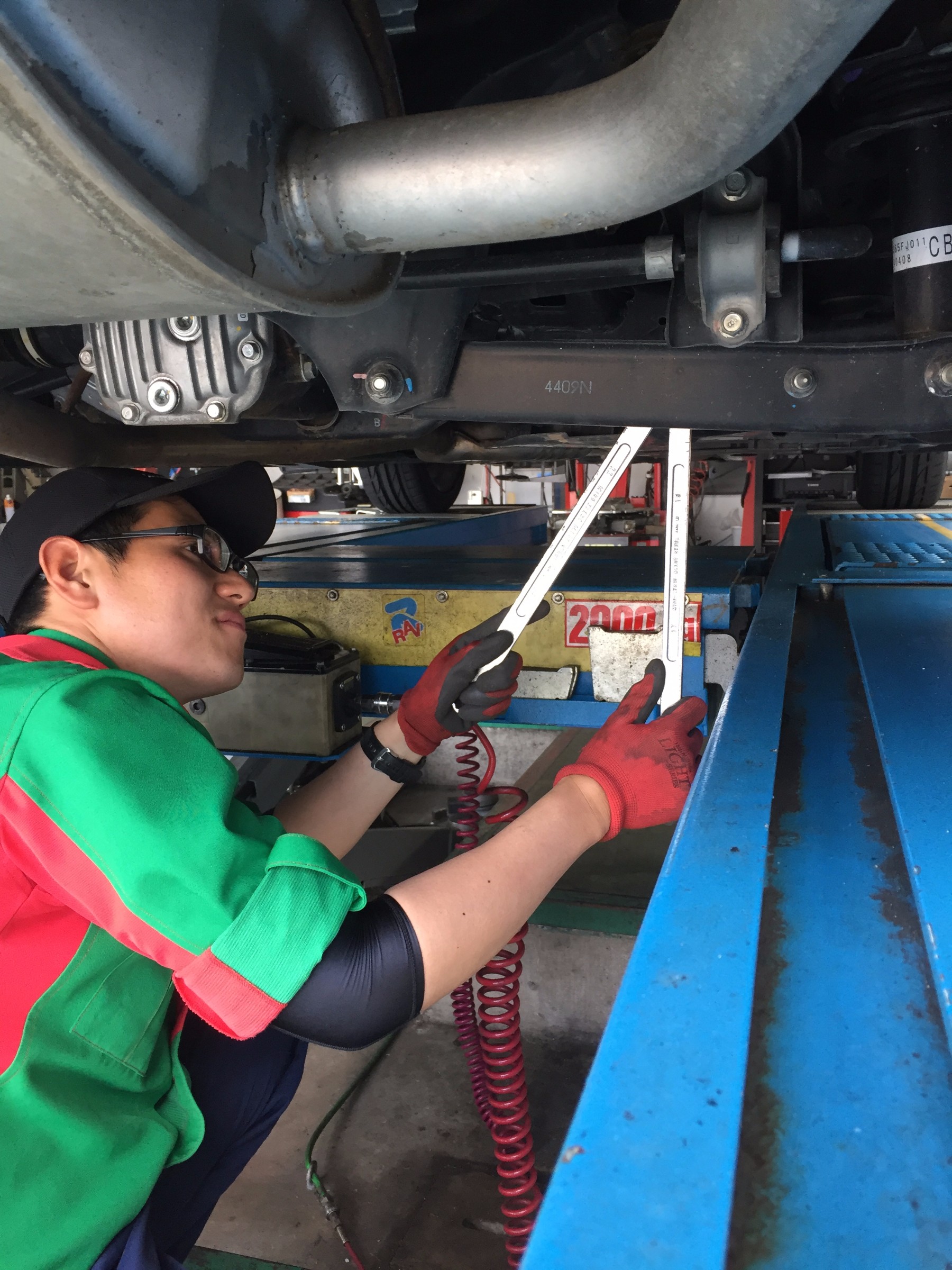 リアトーを調整してます。