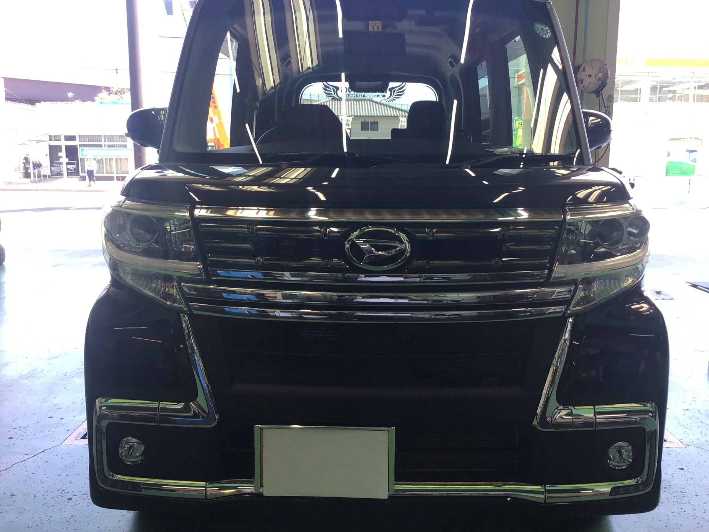 ダイハツ　LA600S型　タント　セイバーリング　SL２０１へタイヤ交換&アライメント調整　タイヤ館廿日市
