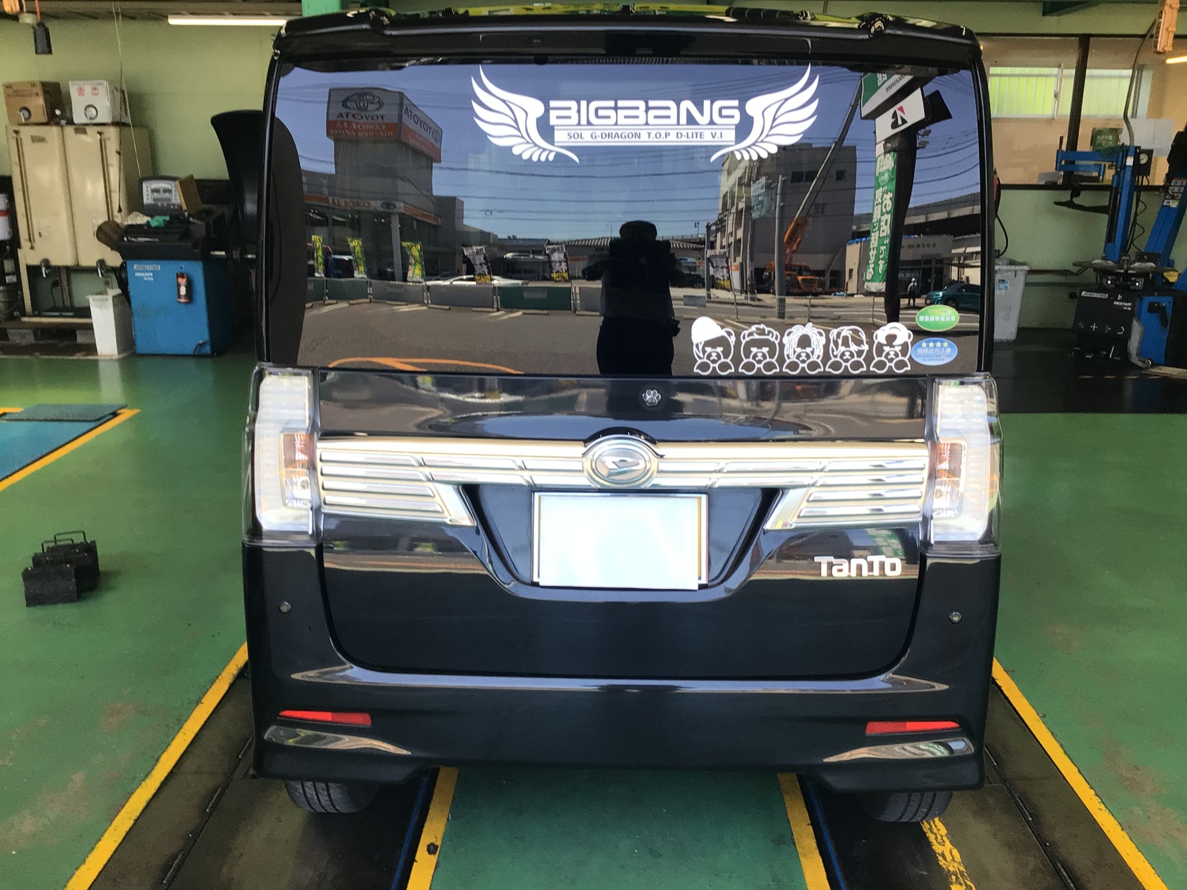 ダイハツ　LA600S型　タント　セイバーリング　SL２０１へタイヤ交換&アライメント調整　タイヤ館廿日市