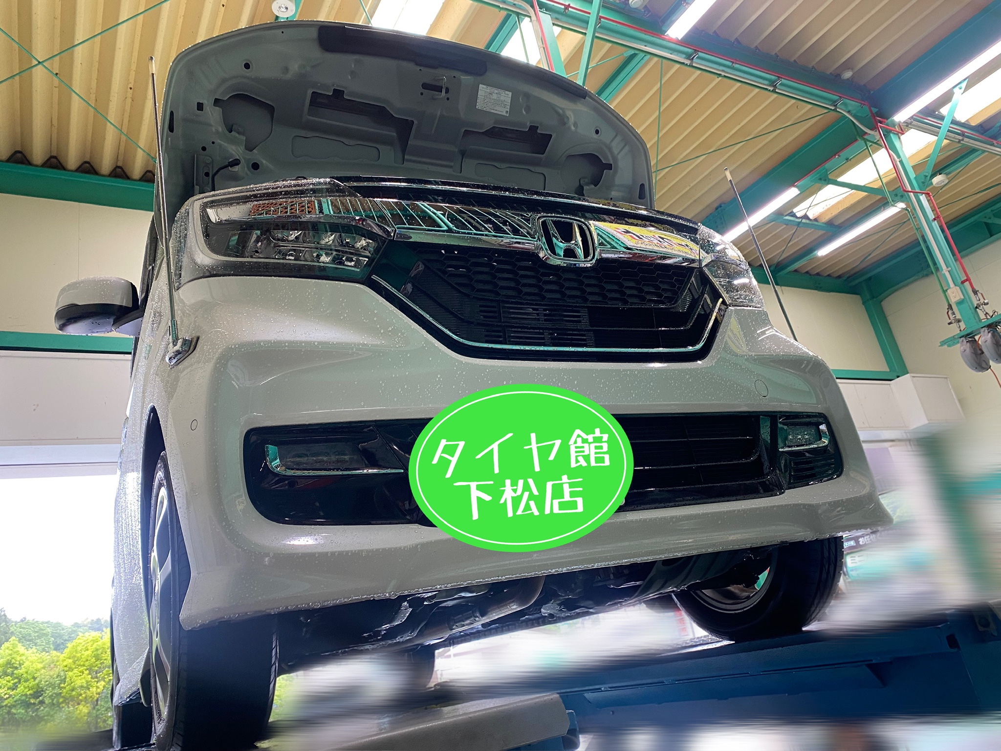 ブリヂストン　タイヤ館下松店　タイヤ交換　オイル交換　バッテリー交換　ワイパー交換　エアコンフィルター交換　アライメント調整　モボックス　ホンダ　N-BOX
