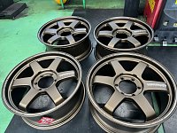 レーシングホイール ブロンズ 2本 TE37風 15×7J +20 PCD100 レーシングホイール ブロンズ 2本 TE37風 15×7J +20 PCD100