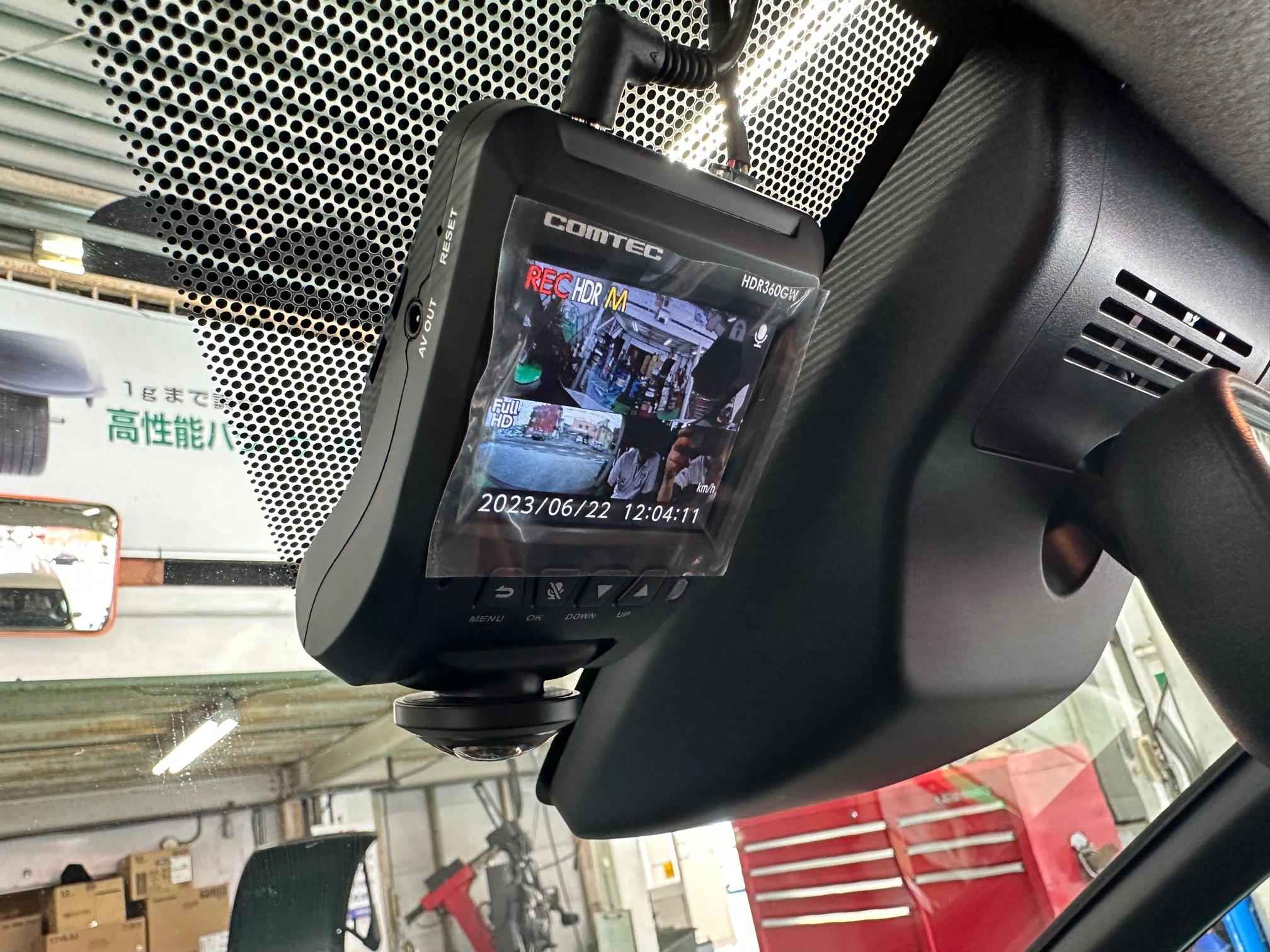 トヨタ ノア コムテック ドライブレコーダー HDR360GW 取付
