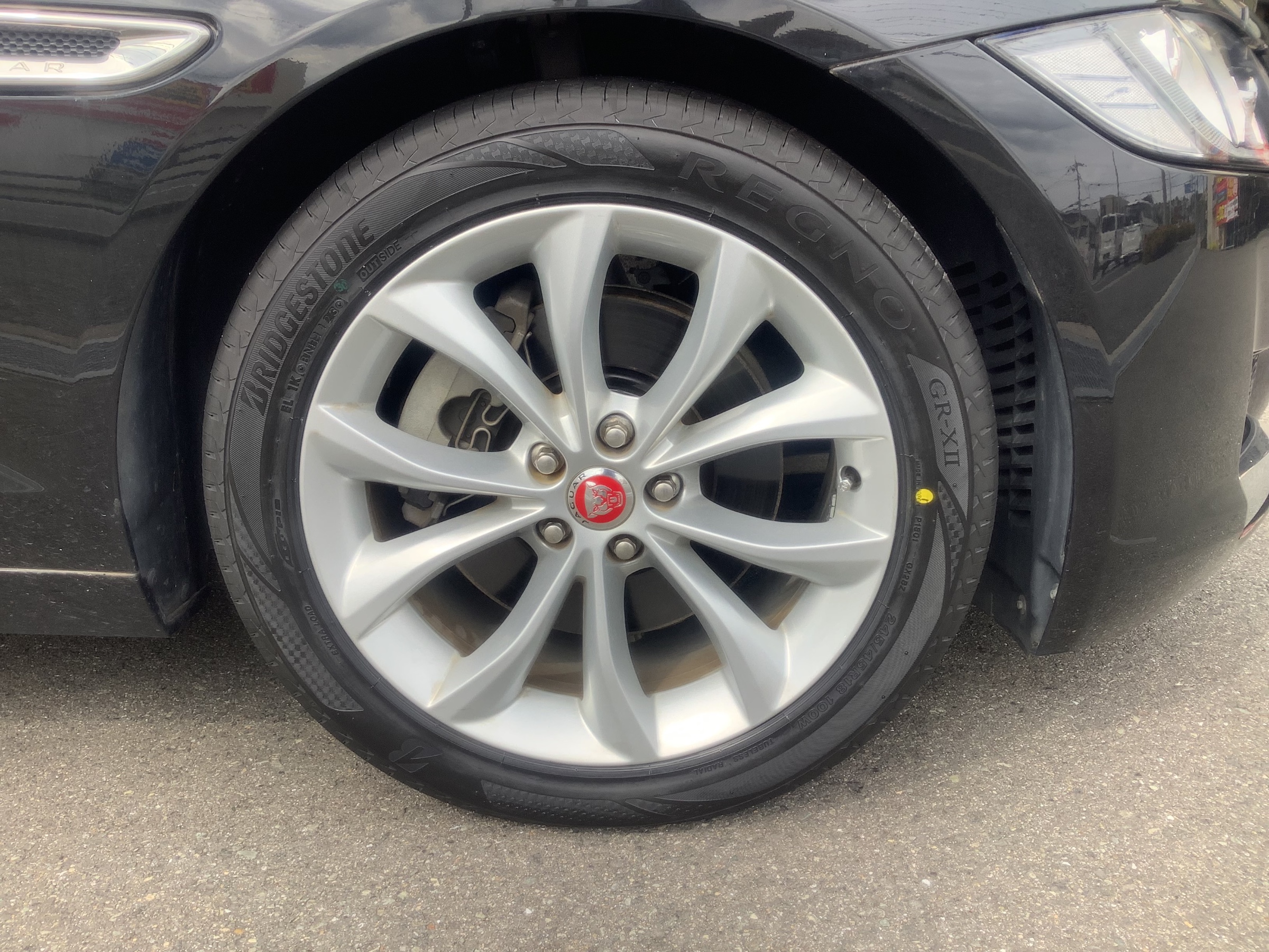 ホイール美品 2本セット】ジャガー XE 純正 18in 7.5J +46