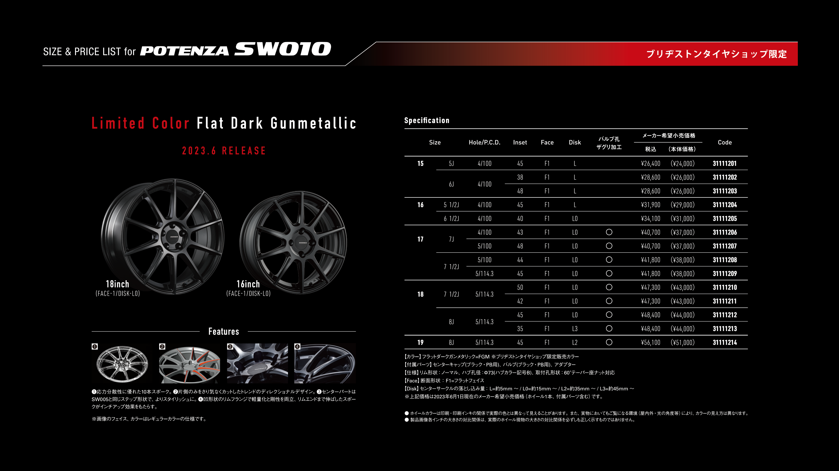 POTENZA SW010 限定カラー入荷しました！！ | 店舗おススメ情報