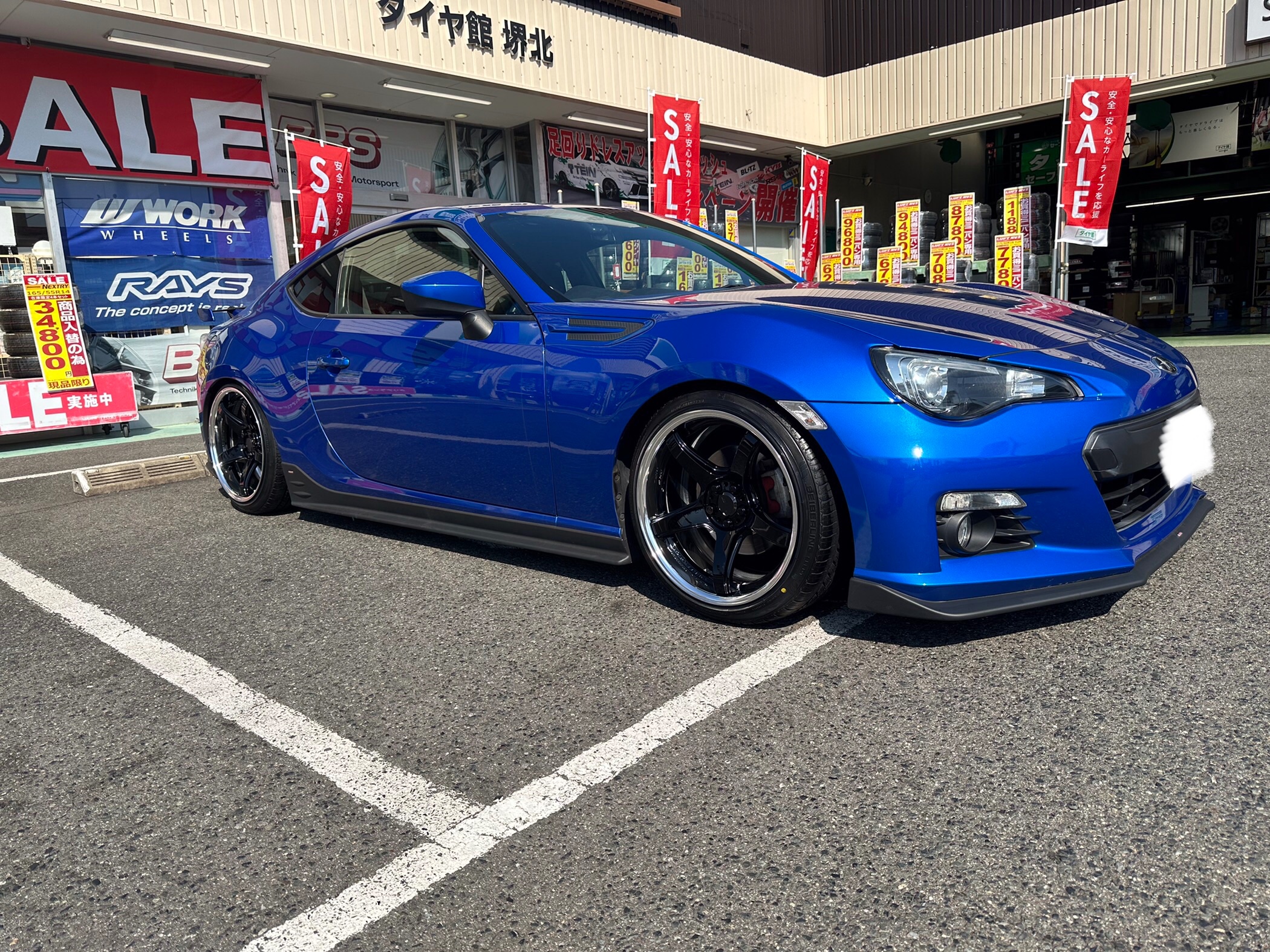 スバルBRZ ZC6にWORK EMOTION T5R 2P ブラックカラー18インチ