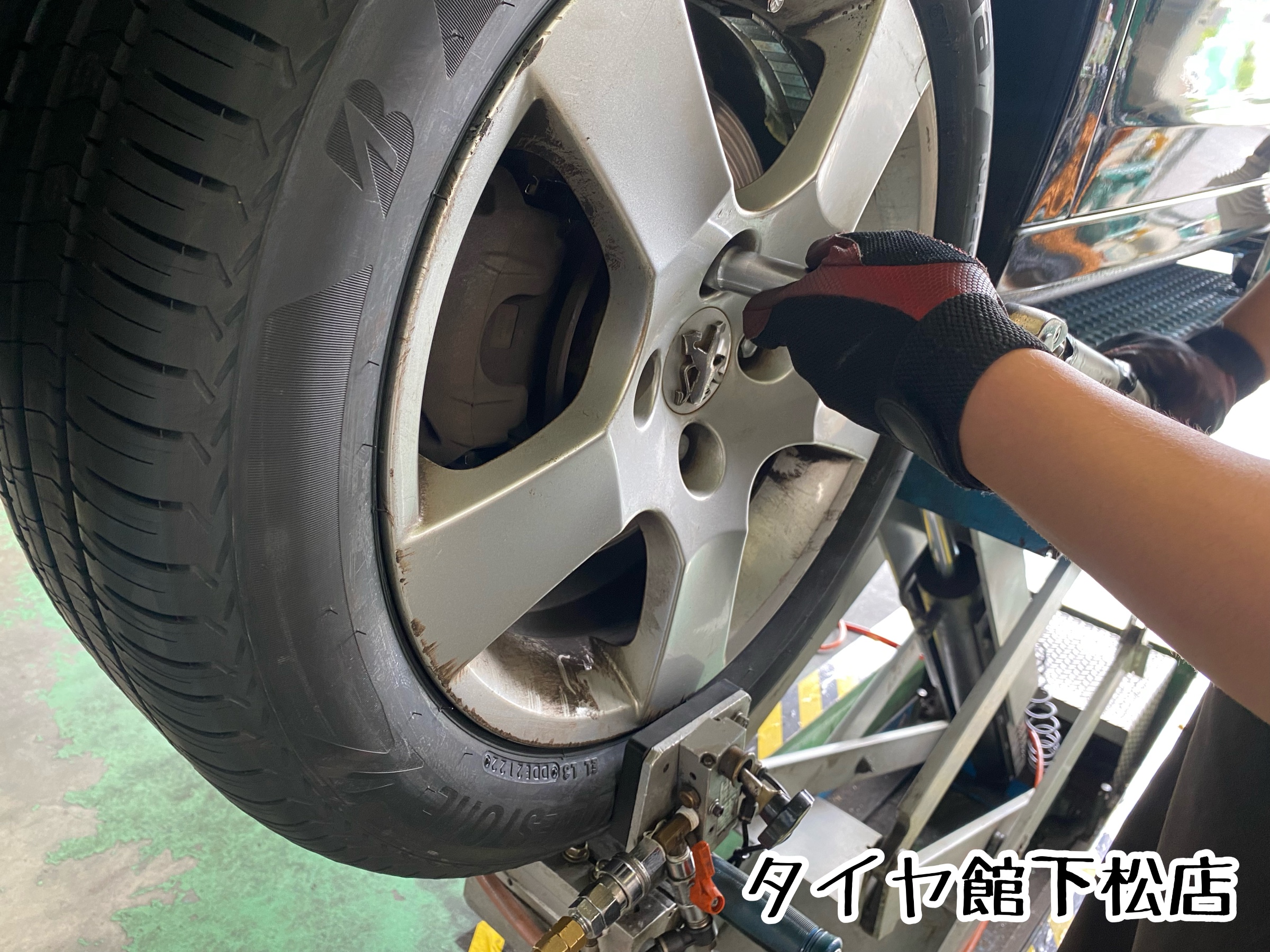 タイヤ館下松店　ブリヂストン　プジョー 207CC 輸入車　下松市　周南市